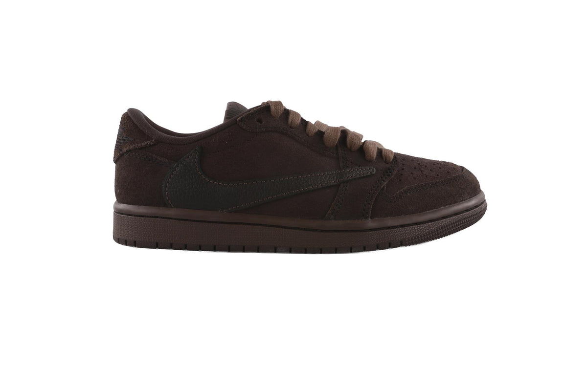 NIKE + TRAVIS SCOTT BROWN AIR JORDAN 1 VELVET BROWN SNEAKERS EU 36.5 UK 4 US 4.5