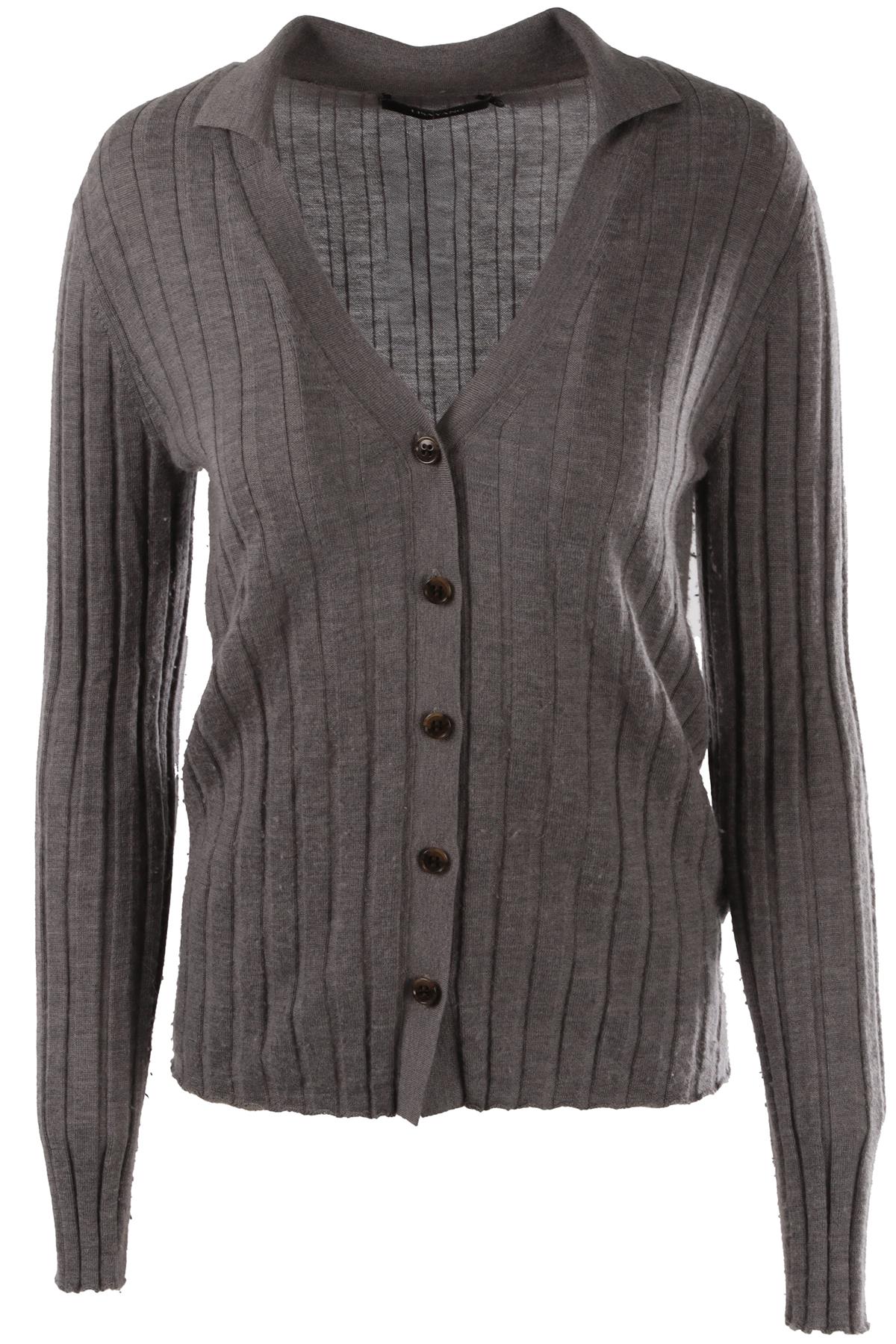 GREY CASHMERE CARDIGAN