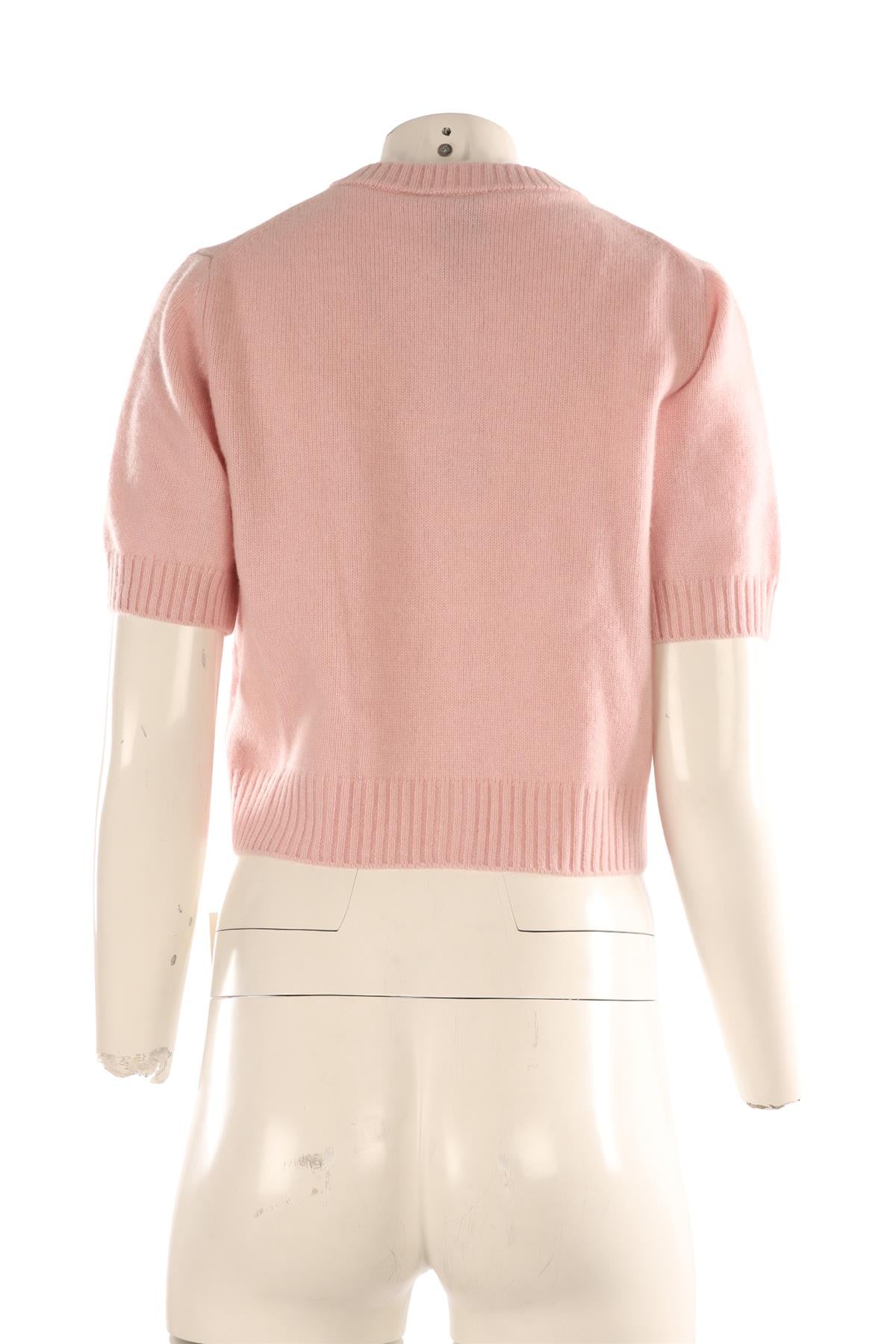REFORMATION PINK CASHMERE CARDIGAN SMALL