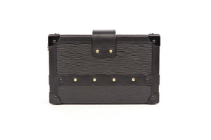 LOUIS VUITTON BLACK 2017 PETITE MALLE EPI LEATHER CLUTCH