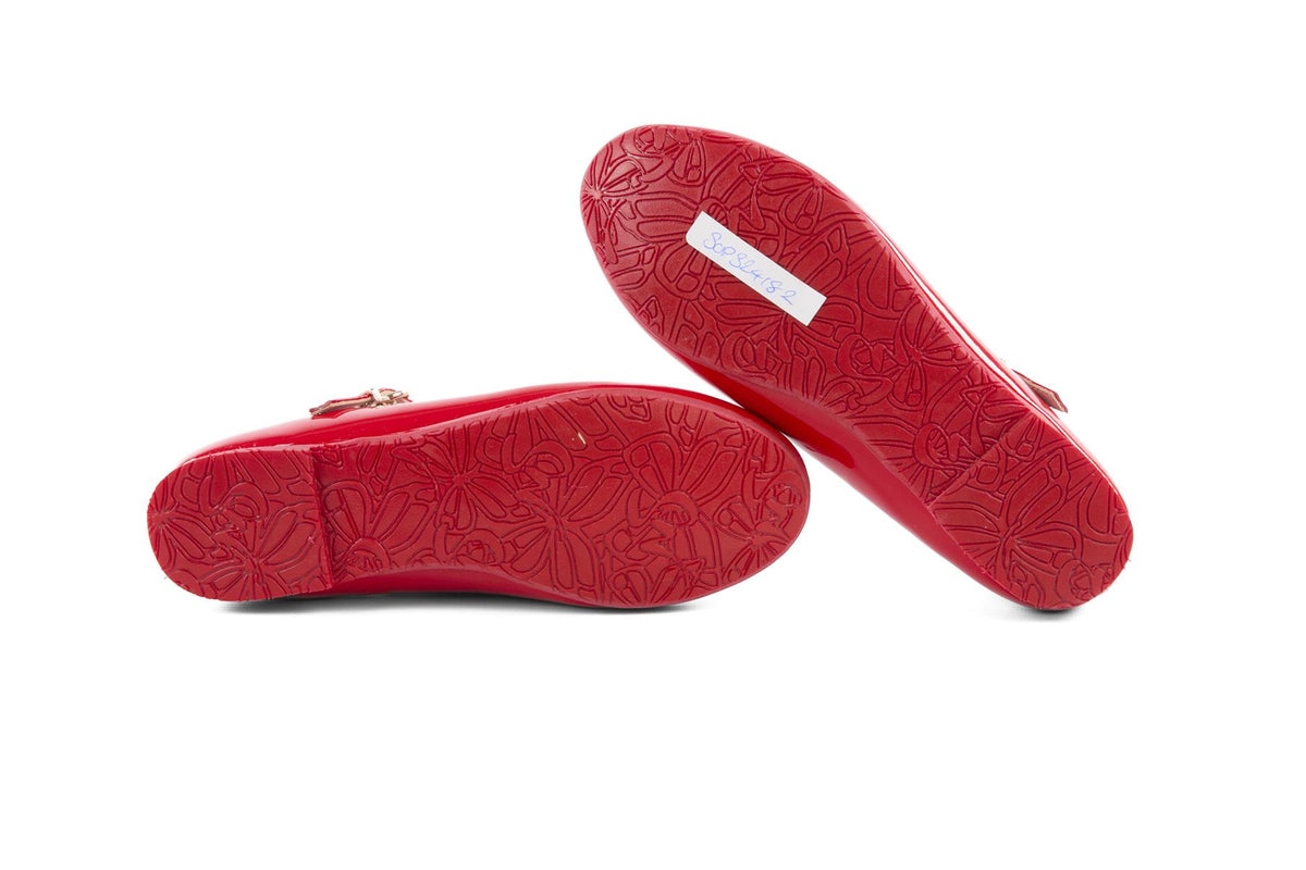 SOPHIA WEBSTER RED KIDS GIRLS BALLET FLATS EU 34 UK 2 US 3