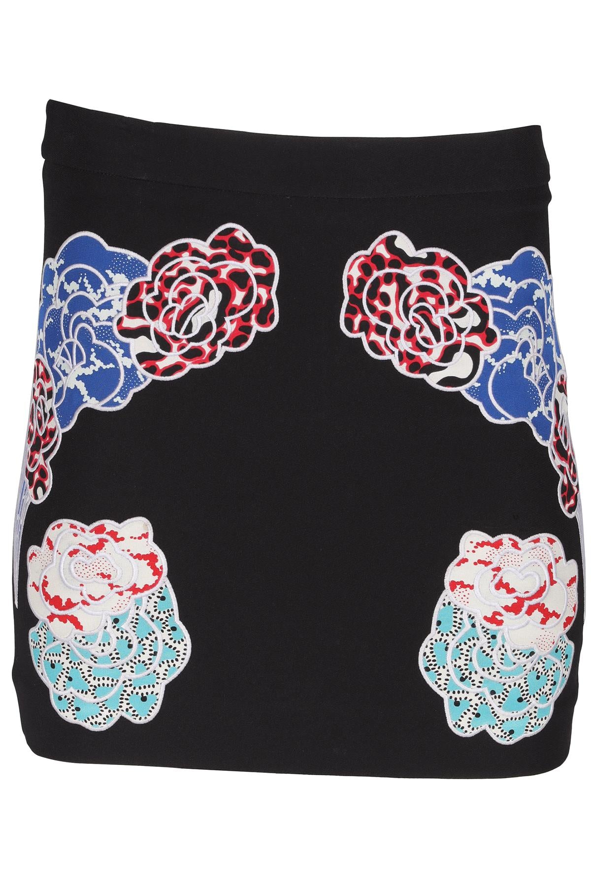 STELLA MCCARTNEY BLACK CREPE MINI SKIRT IT 36 UK 4