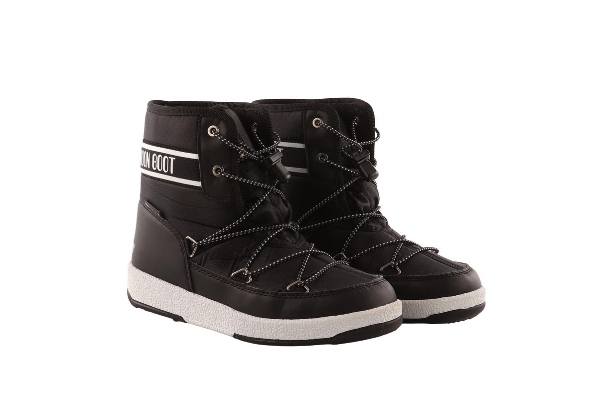 MOON BOOTS BLACK KIDS GIRLS BOOTS EU 35 UK 2.5 US 3.5