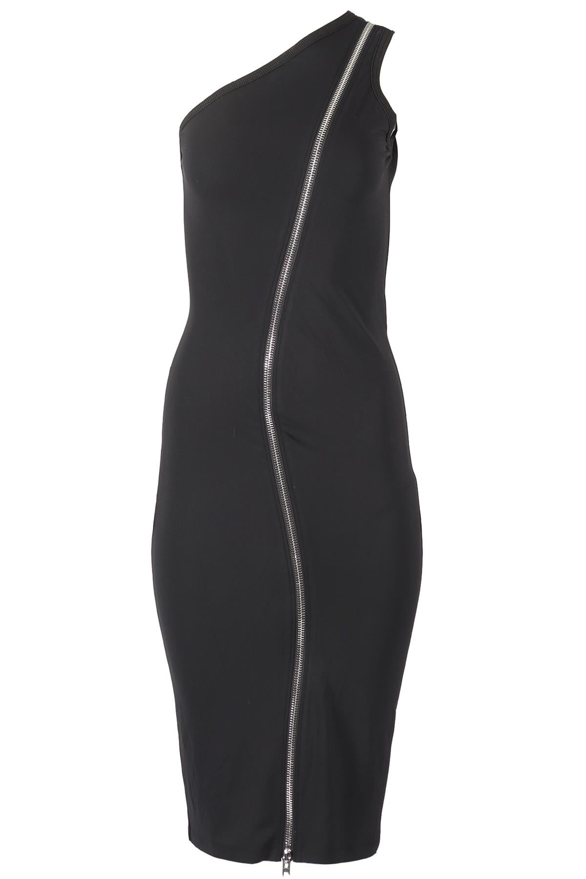 GIVENCHY ONE SHOULDER JERSEY MIDI DRESS FR 38 UK 10