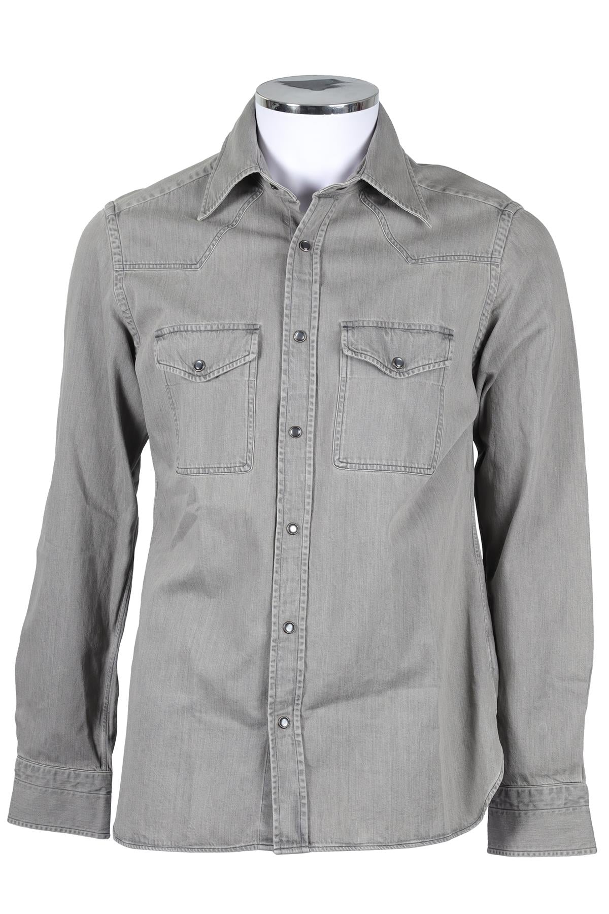 TOM FORD GREY MEN'S DENIM SHIRT UK/US CHEST 40