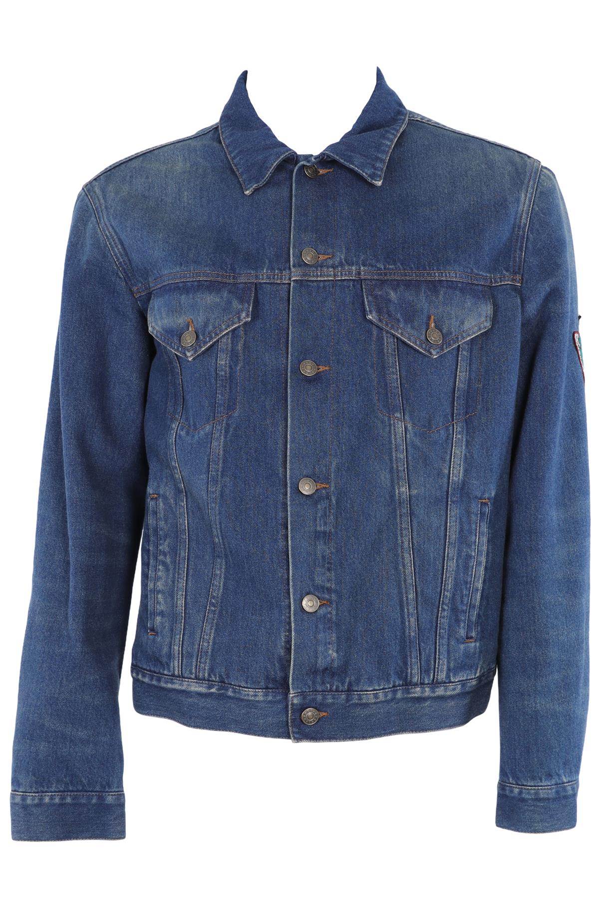 GUCCI BLUE MEN'S DENIM JACKET IT 52 UK/US 42