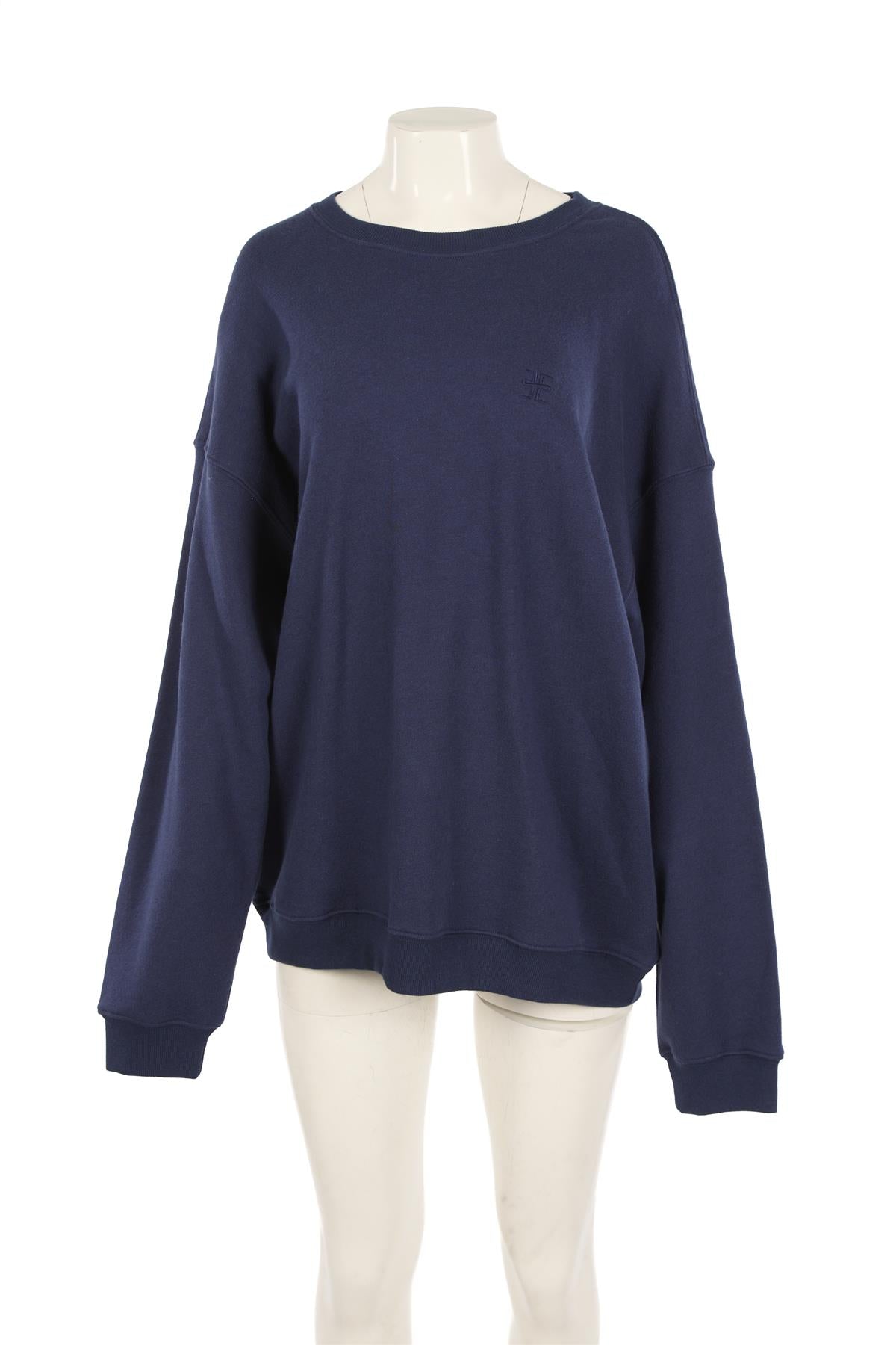 ETERNE NAVY COTTON SWEATSHIRT LARGE