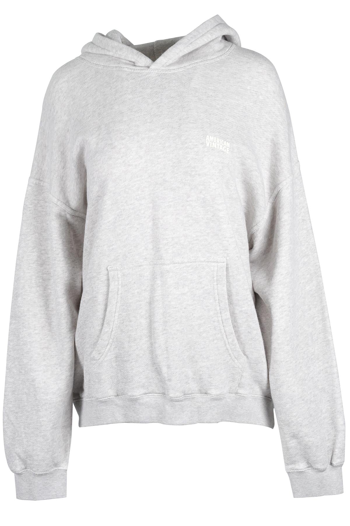 AMERICAN VINTAGE GREY COTTON HOODIE US 10 UK 14