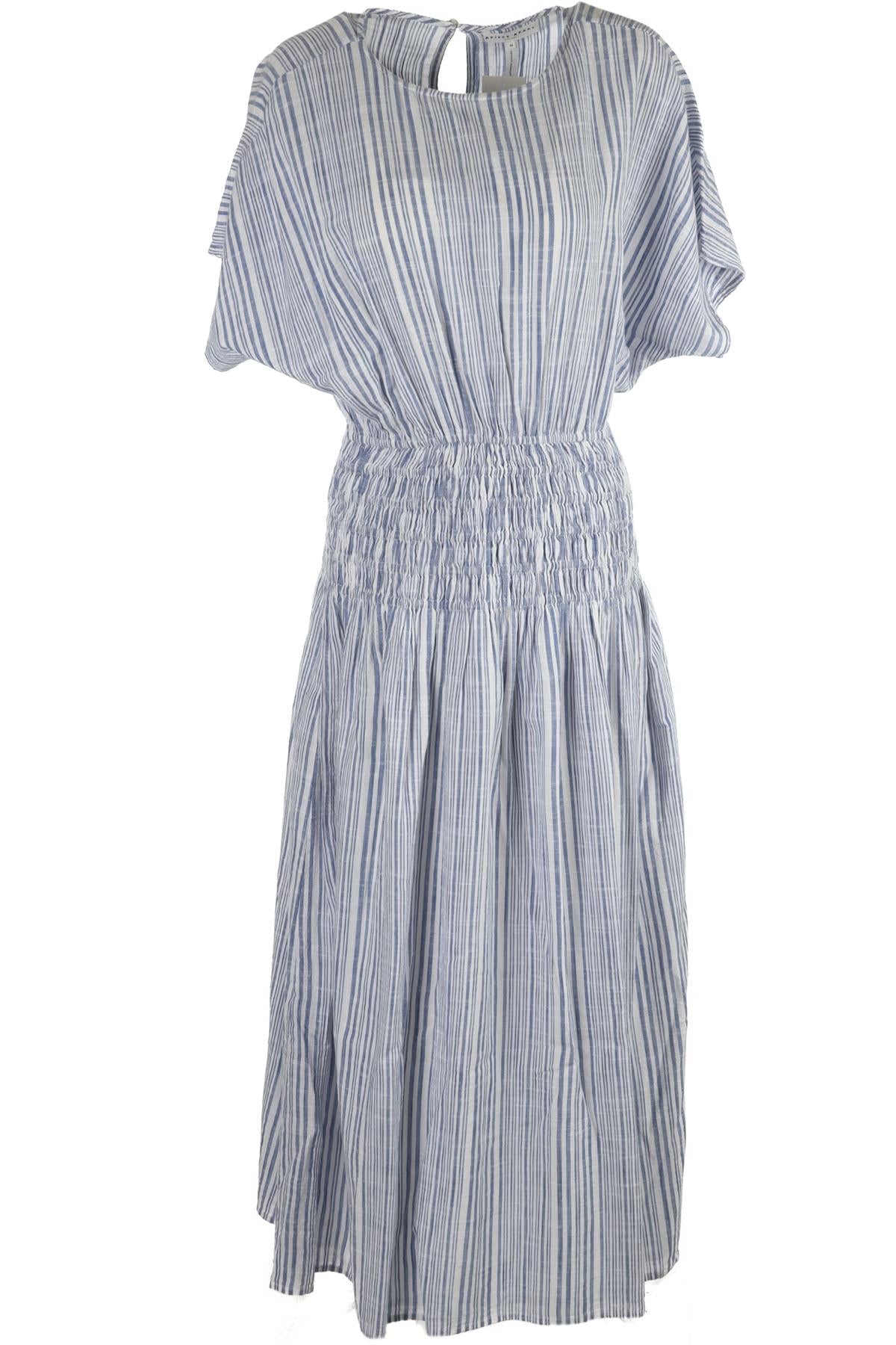 APIECE APART BLUE COTTON MAXI DRESS MEDIUM