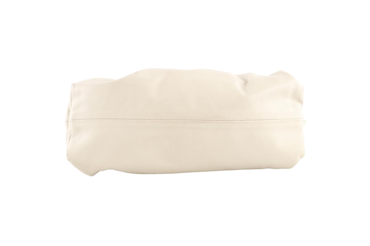 BOTTEGA VENETA ECRU THE CHAIN POUCH LEATHER SHOULDER BAG