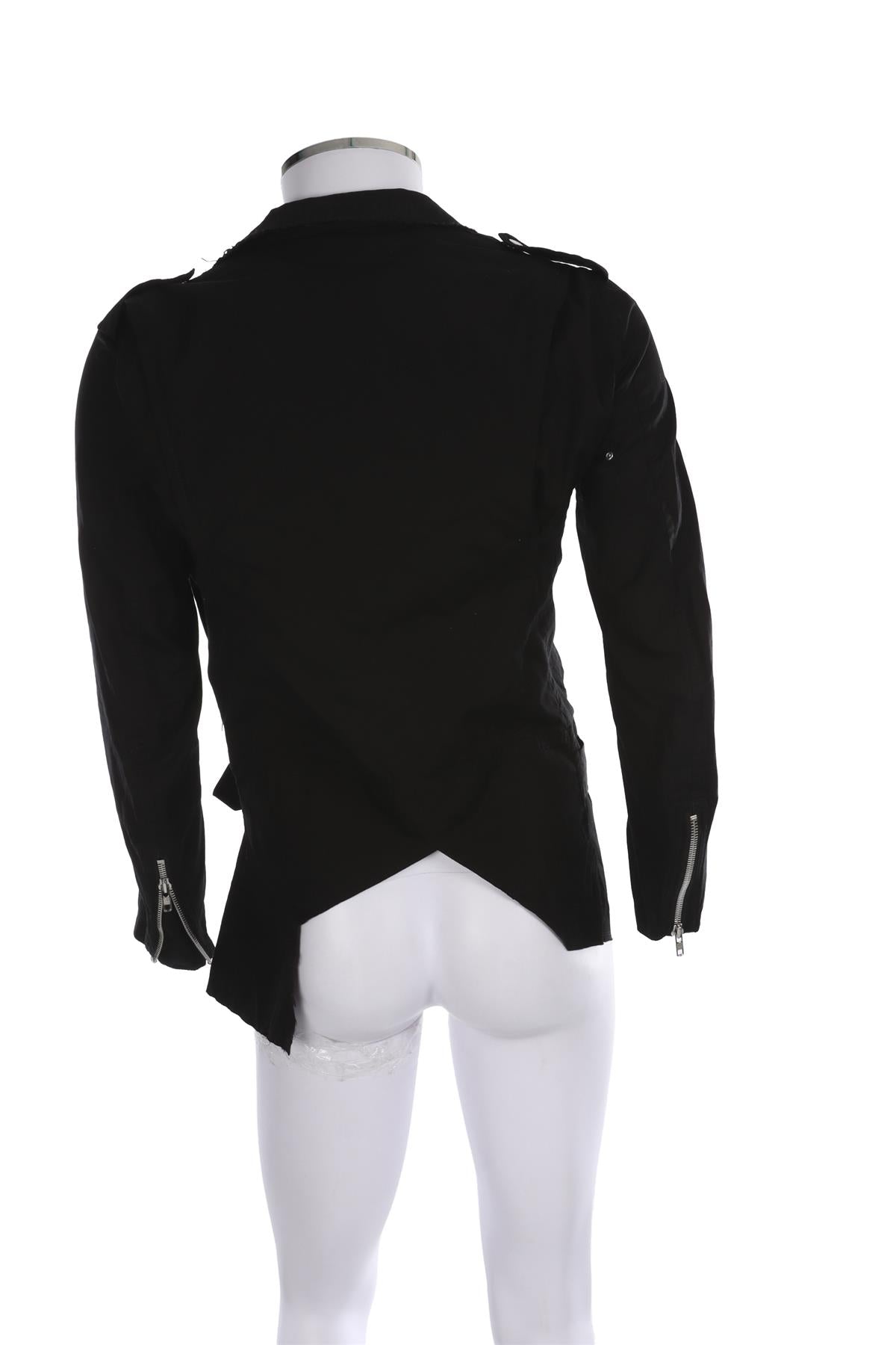 COMME DES GARÇONS HOMME PLUS BLACK MEN'S COTTON JACKET MEDIUM