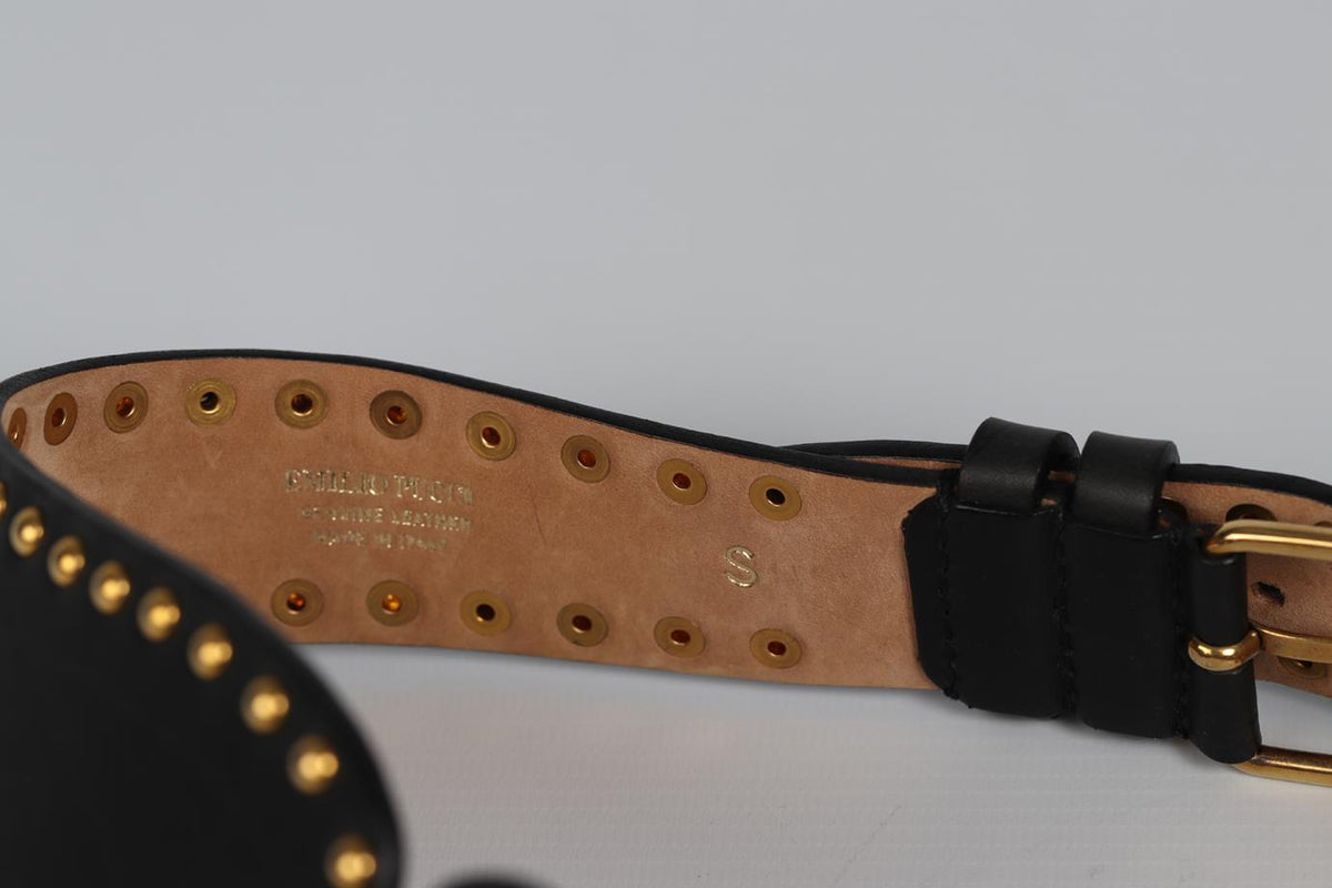 EMILIO PUCCI LEATHER WAIST BELT SMALL