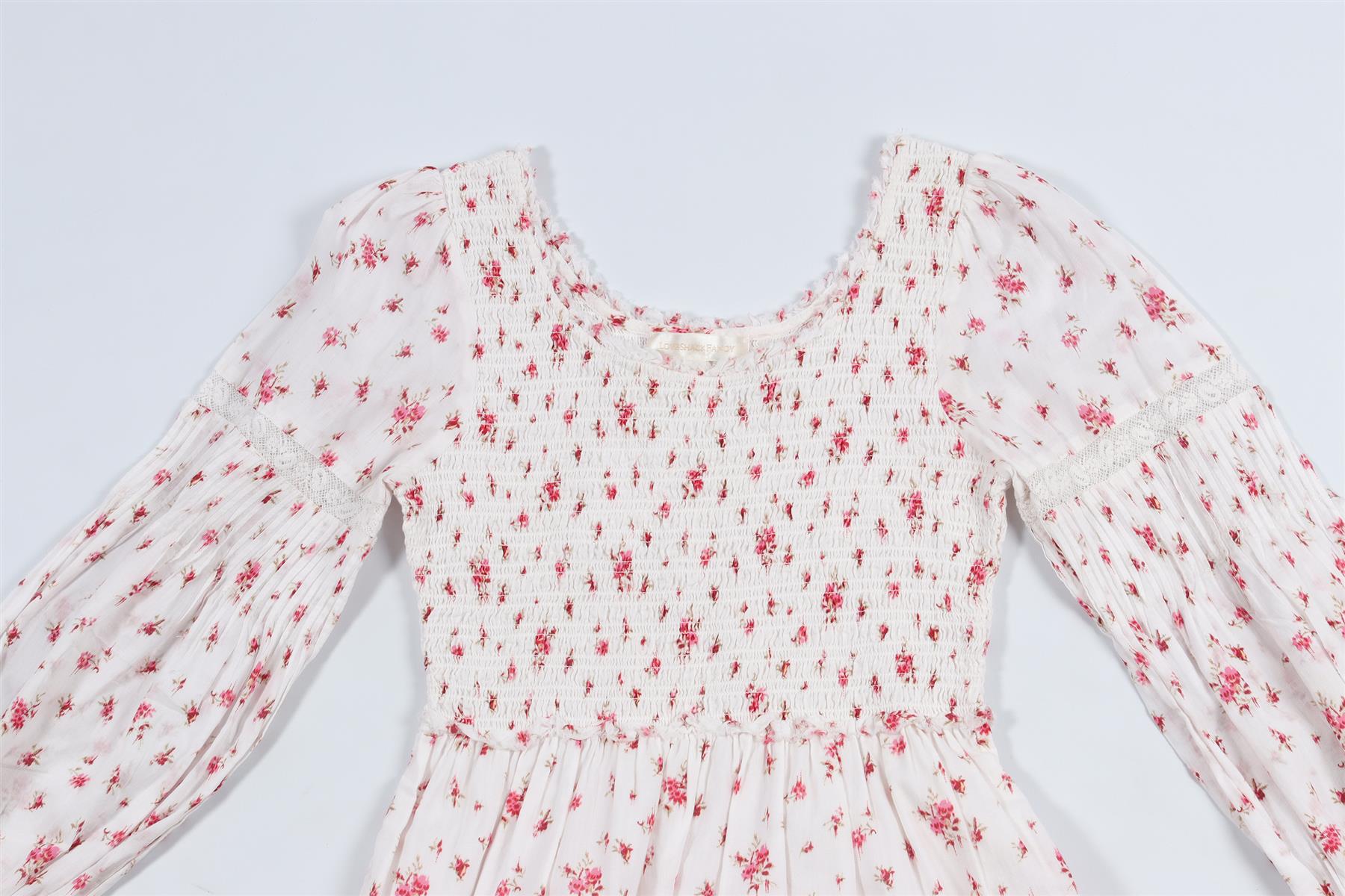 LOVESHACKFANCY WHITE KIDS GIRLS DRESS 12 YEARS