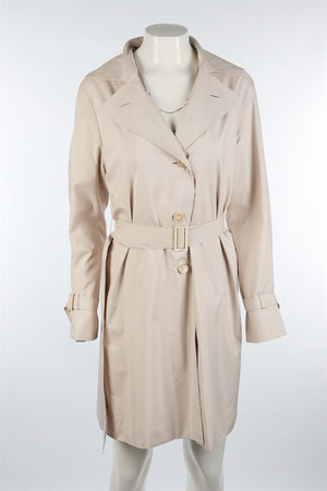 LORO PIANA BEIGE WOVEN COAT IT 42 UK 10