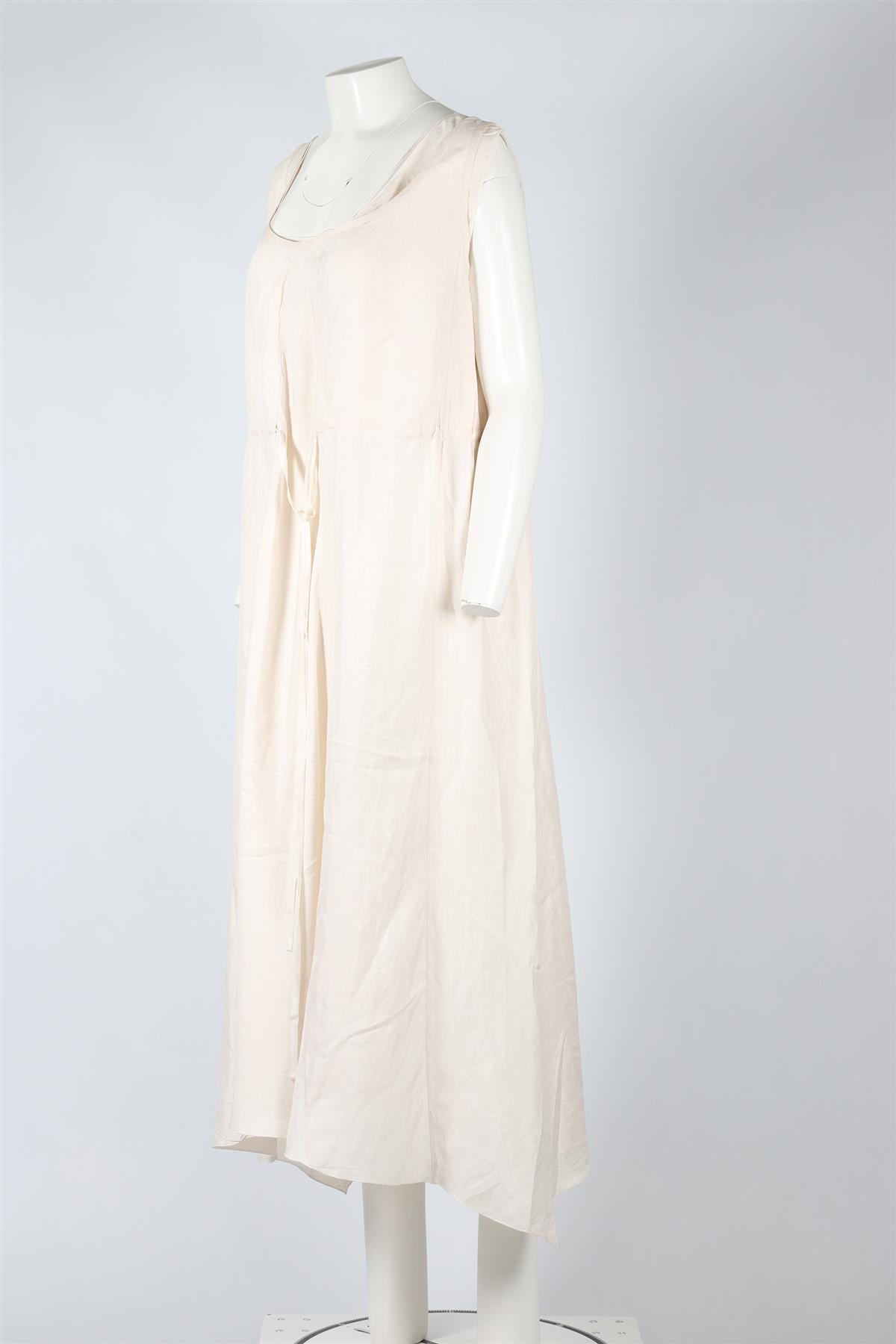 PRADA BLUSH SILK MAXI DRESS IT 42 UK 10