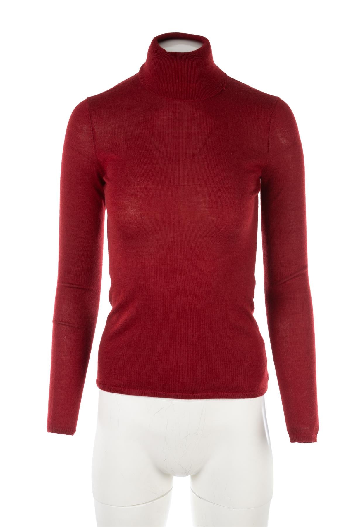 GABRIELA HEARST RED CASHMERE SWEATER SMALL