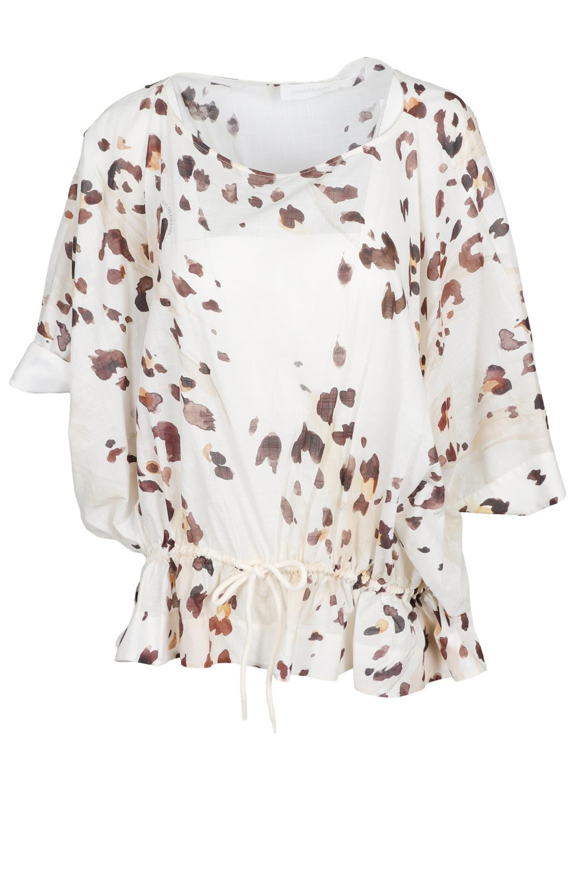 ZIMMERMANN CREAM COTTON TOP UK 12