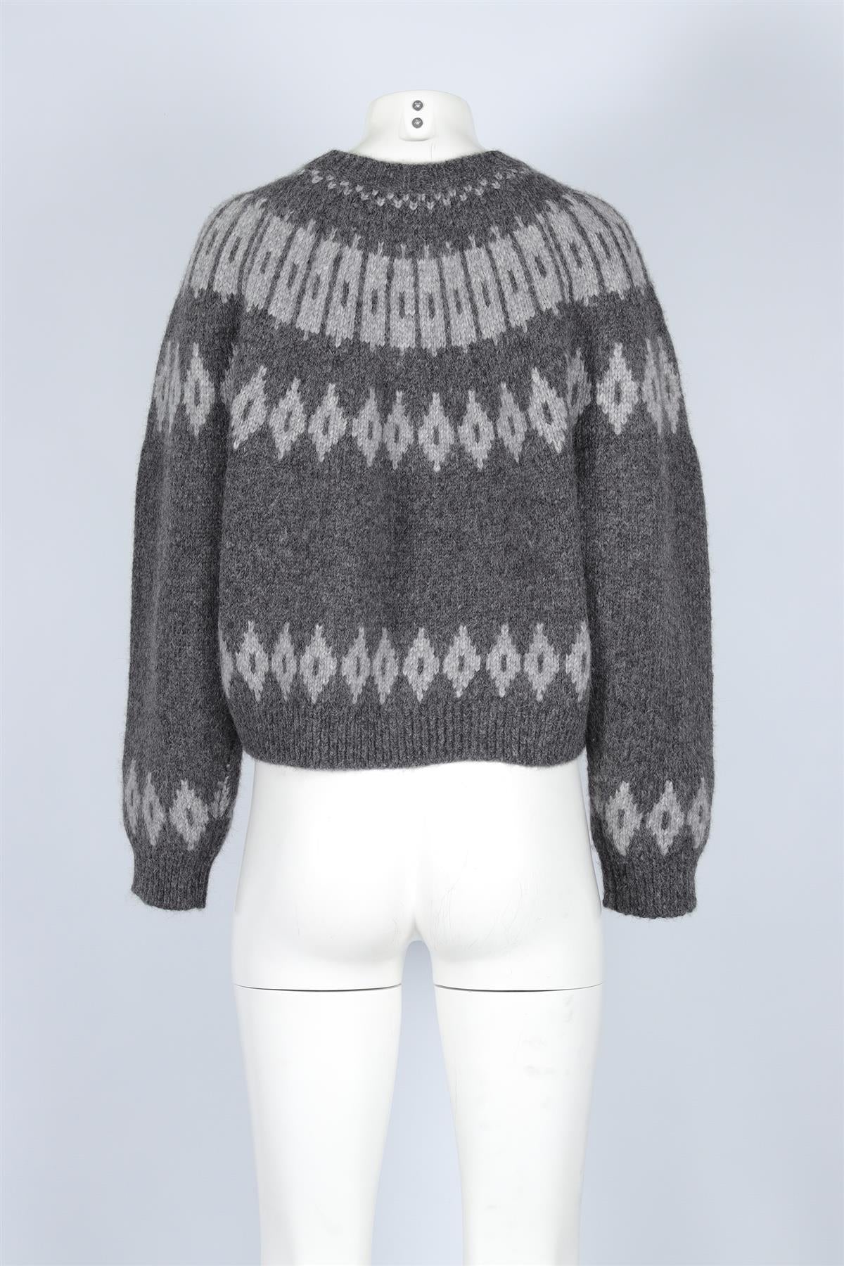 NILI LOTAN GREY ALPACA SWEATER MEDIUM
