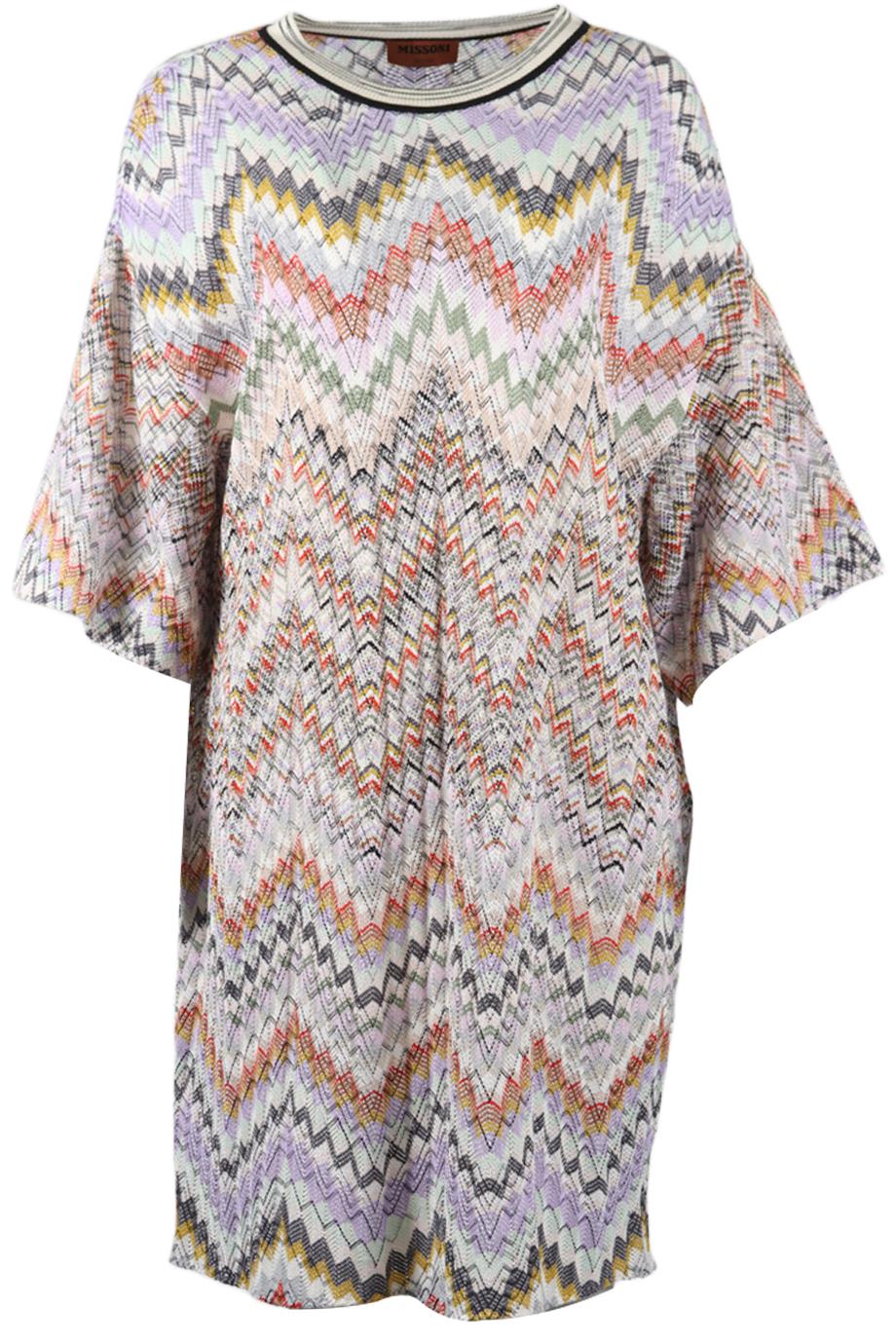 MISSONI CROCHET KNIT MINI DRESS XLARGE