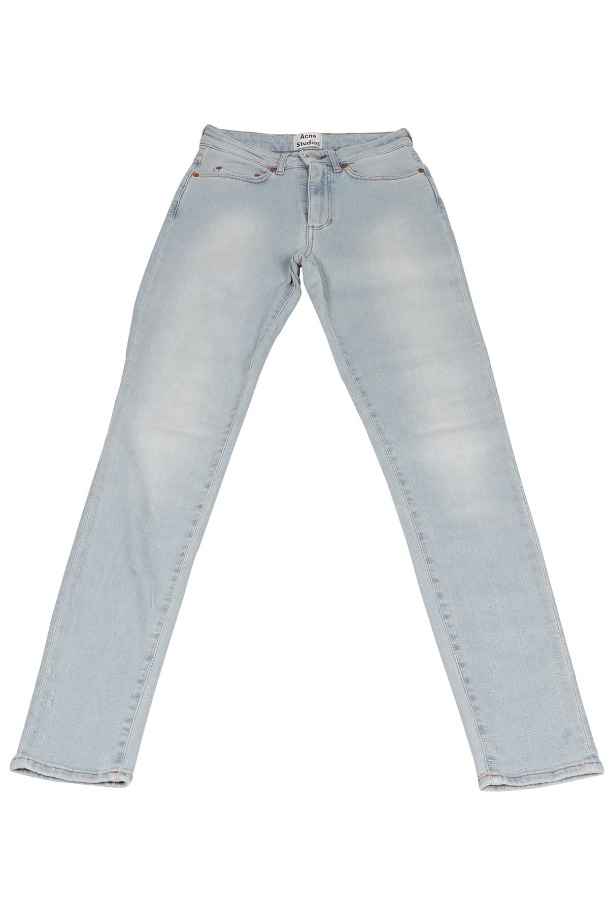 ACNE STUDIOS BLUE HIGH RISE SKINNY JEANS XXSMALL