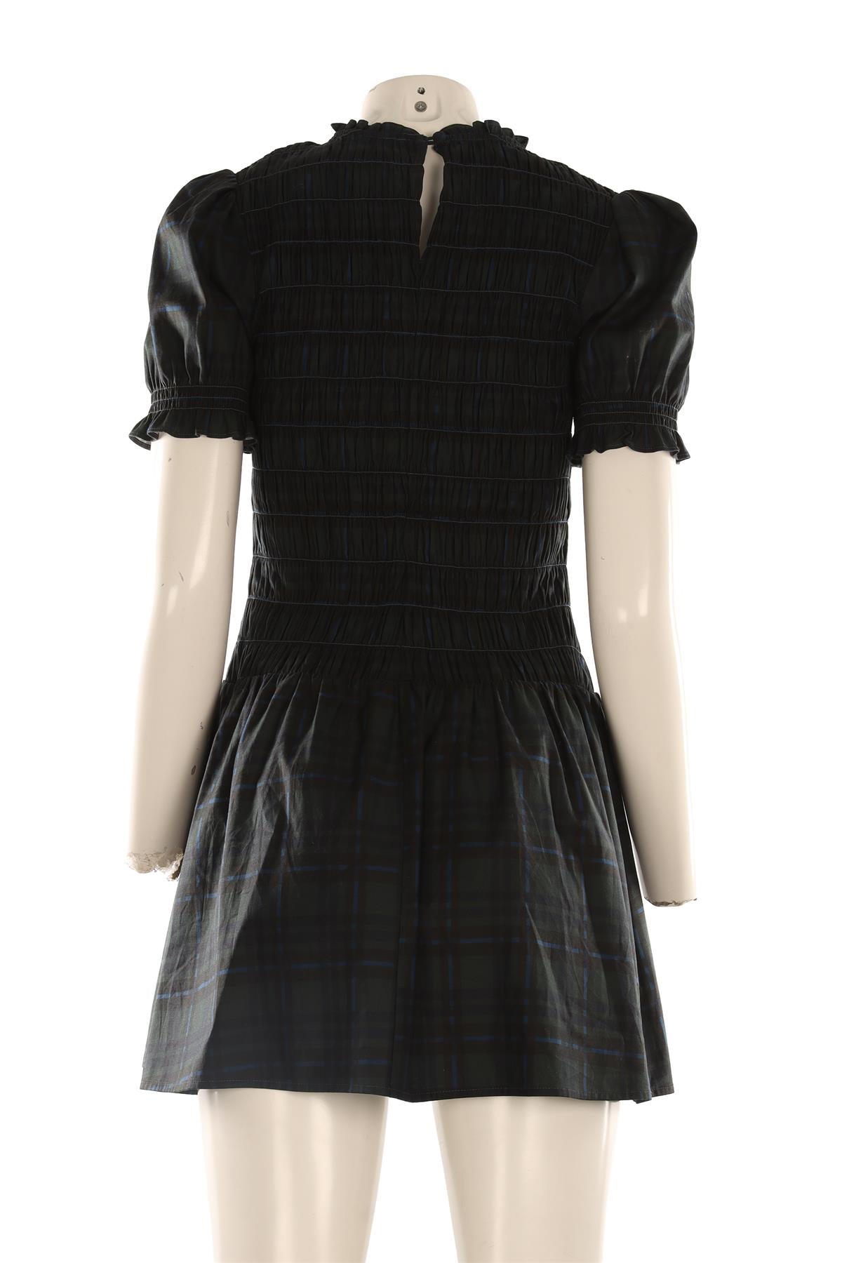 REFORMATION GREEN COTTON MINI DRESS UK 8