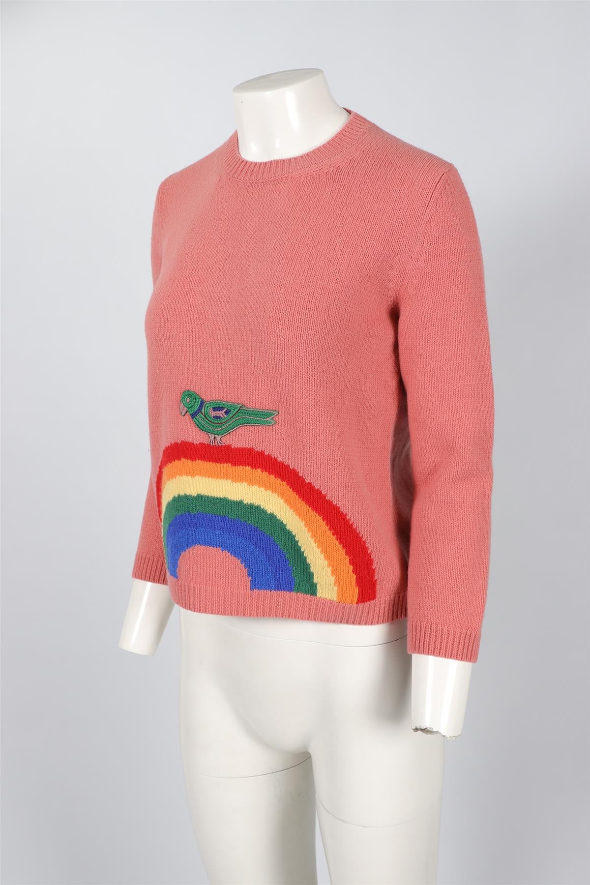 GUCCI PINK WOOL SWEATER MEDIUM