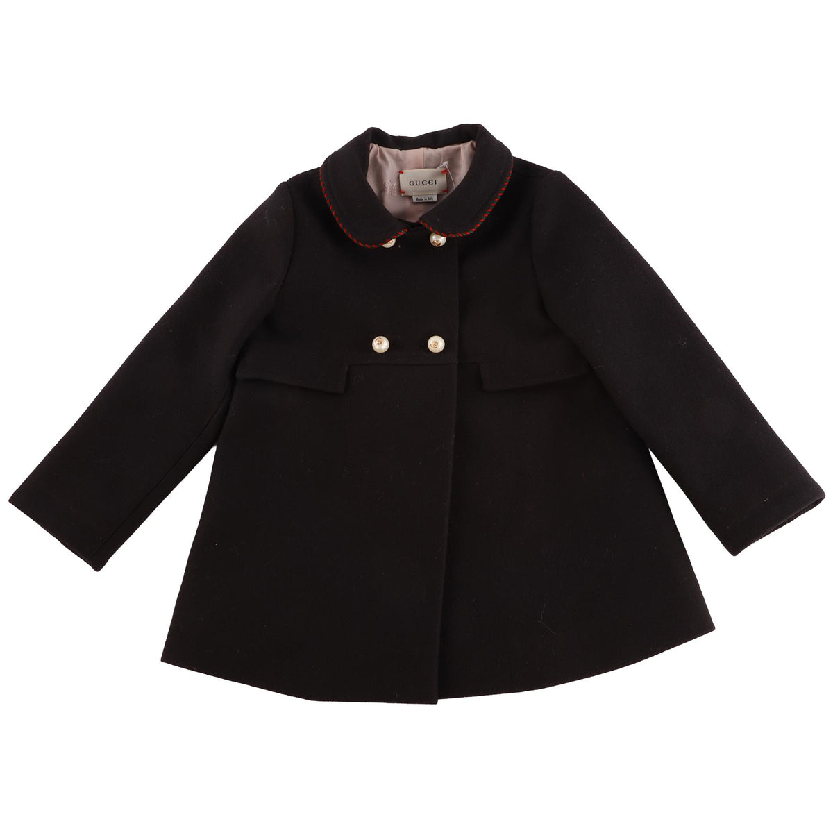 GUCCI BLACK BABY GIRLS COAT 18-24 MONTHS