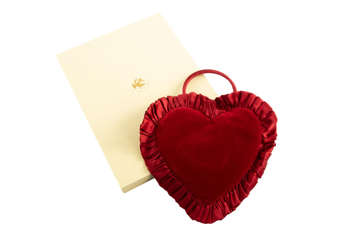 THE VAMPIRE'S WIFE RED HEART VELVET TOTEBAG