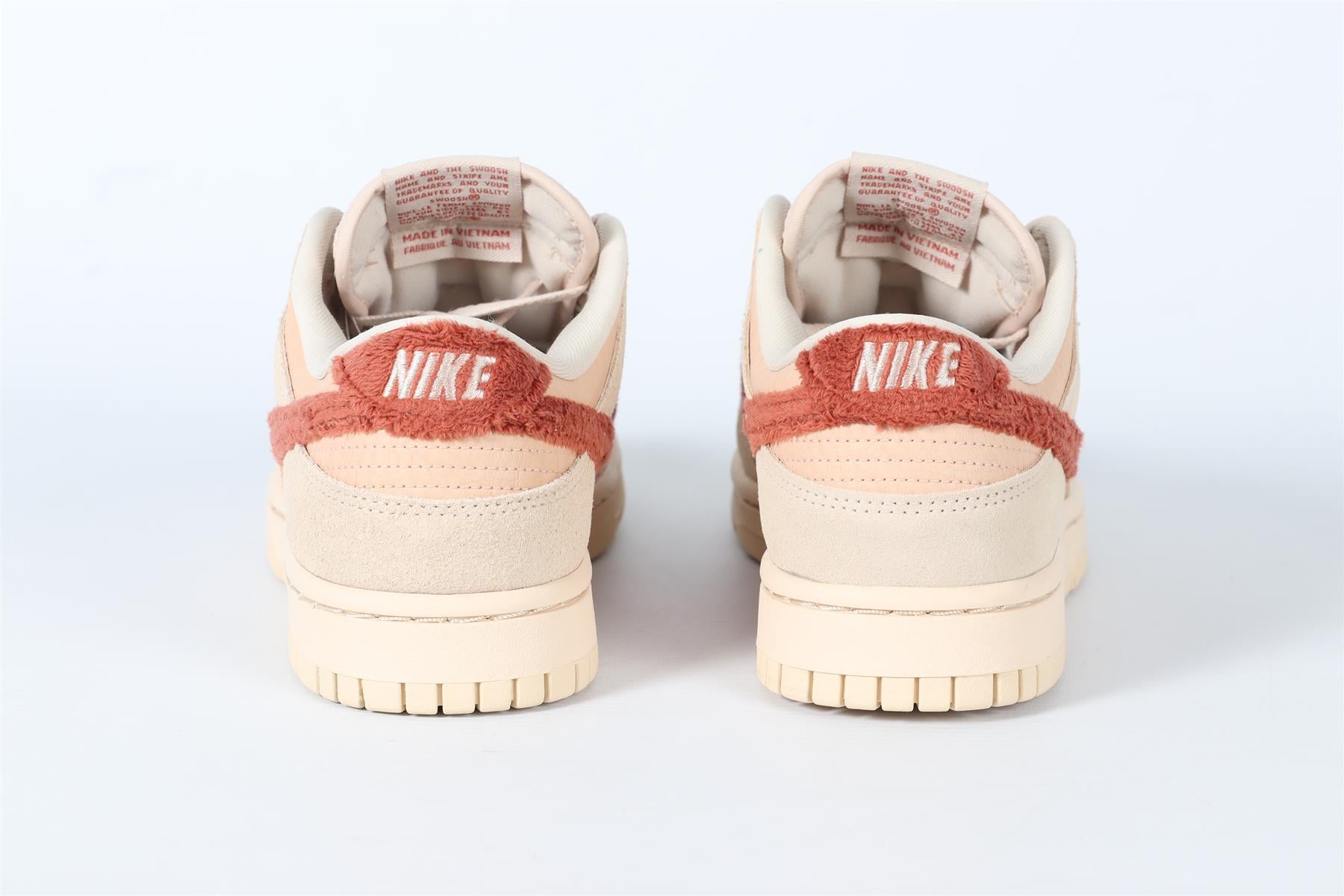 NIKE BEIGE LOW TERRY SWOOSH SUEDE SNEAKERS EU 38.5 UK 5 US 7.5