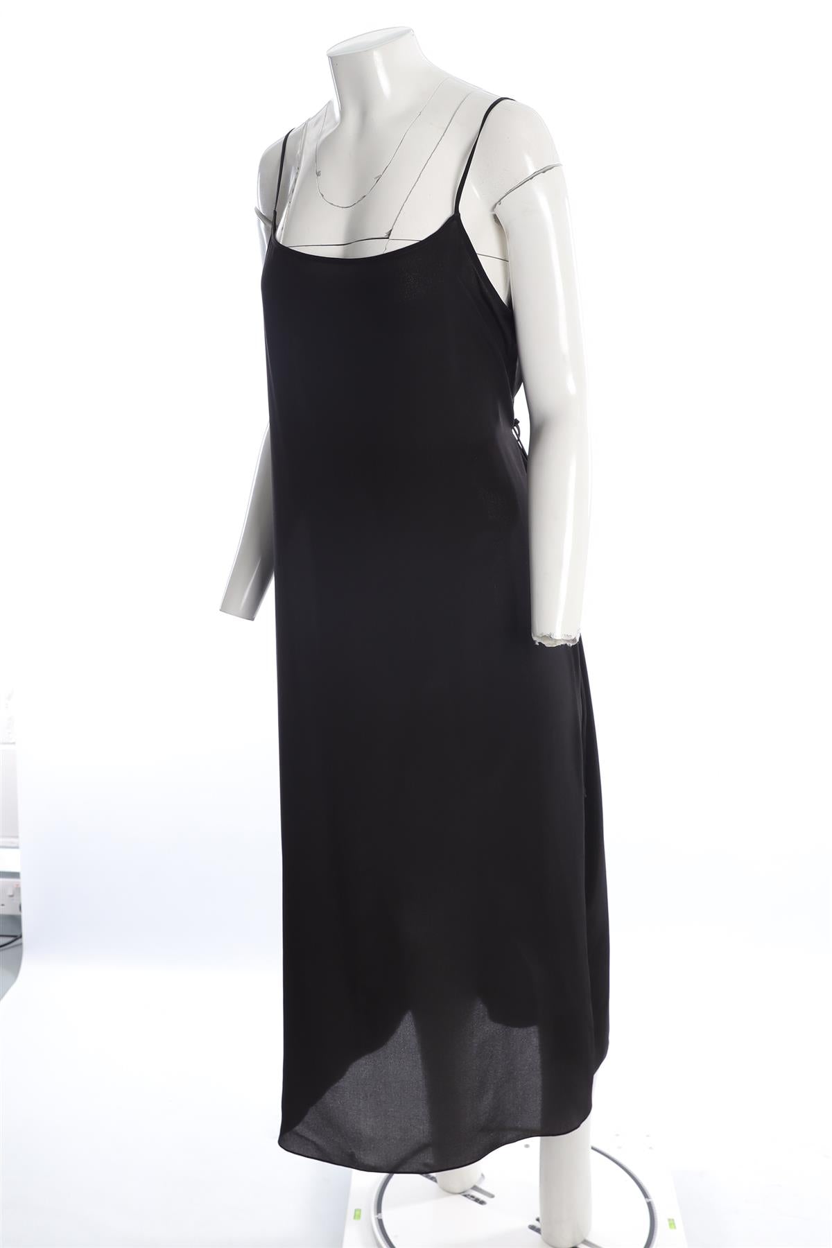 RAEY BLACK SILK MAXI DRESS UK 14 US 10