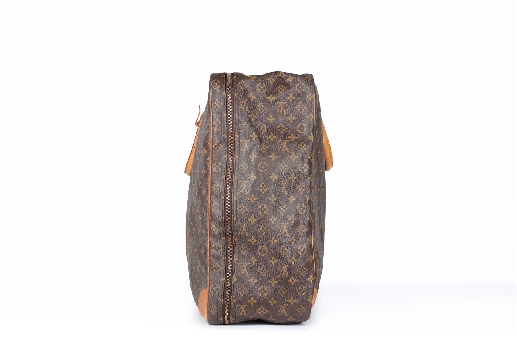 LOUIS VUITTON BROWN 1987 SIRIUS 70 MONOGRAM COATED CANVAS SUITCASE