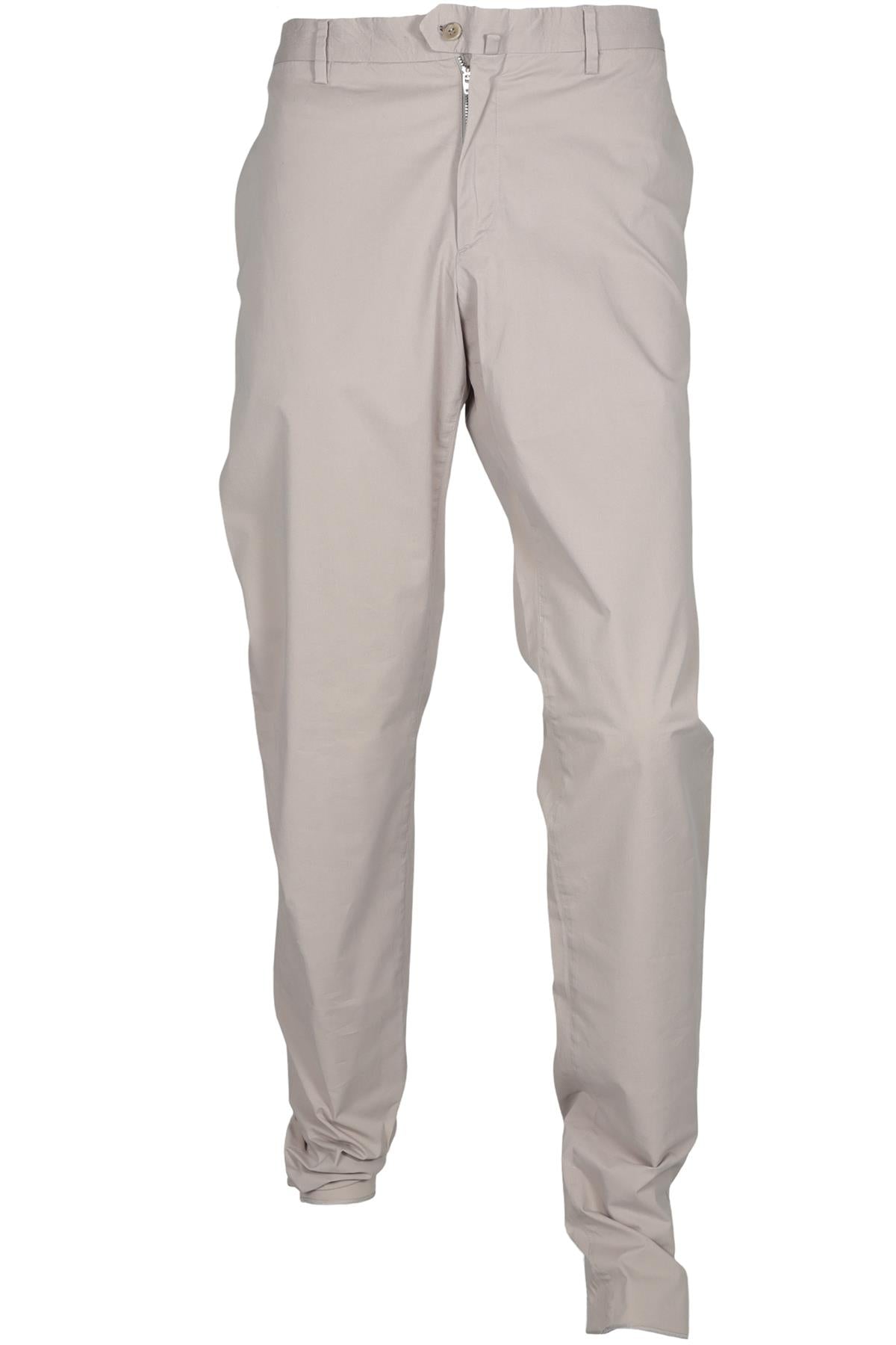 LORO PIANA GREY MEN'S COTTON STRAIGHT LEG TROUSERS IT 58 UK/US 40