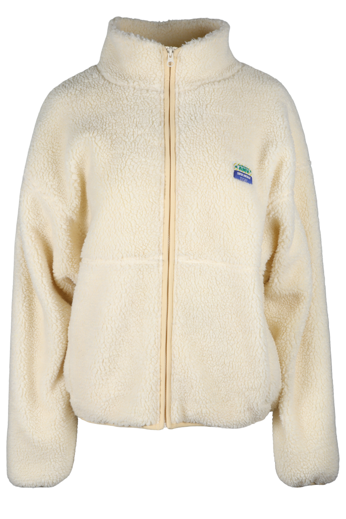 AMERICAN VINTAGE CREAM FLEECE JACKET XS-SMALL