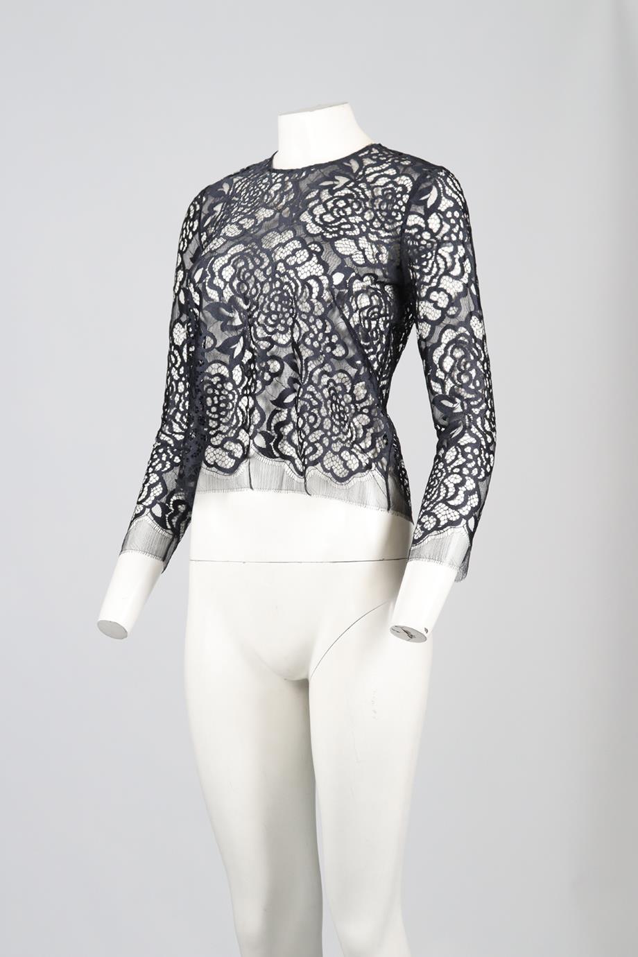MICHELLE MASON LACE TOP US 2 UK 6