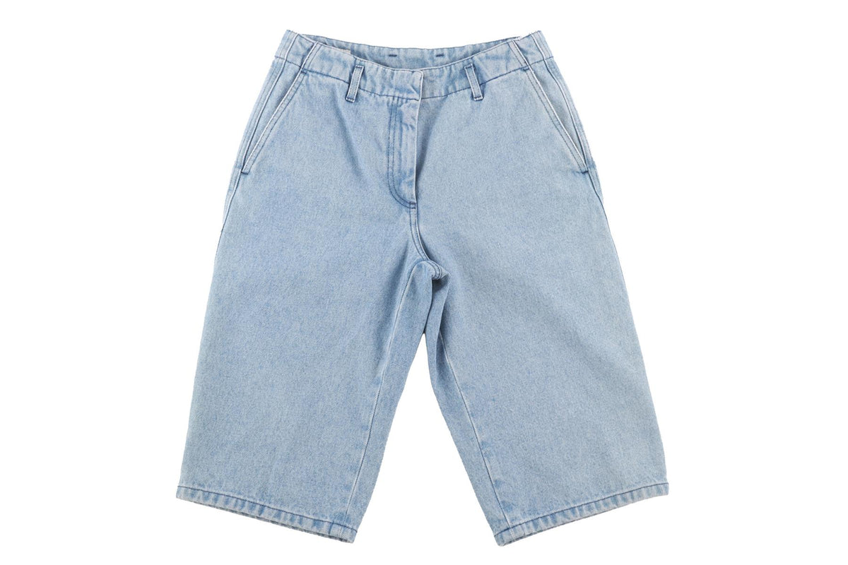 DRIES VAN NOTEN BLUE DENIM SHORTS FR 36 UK 8
