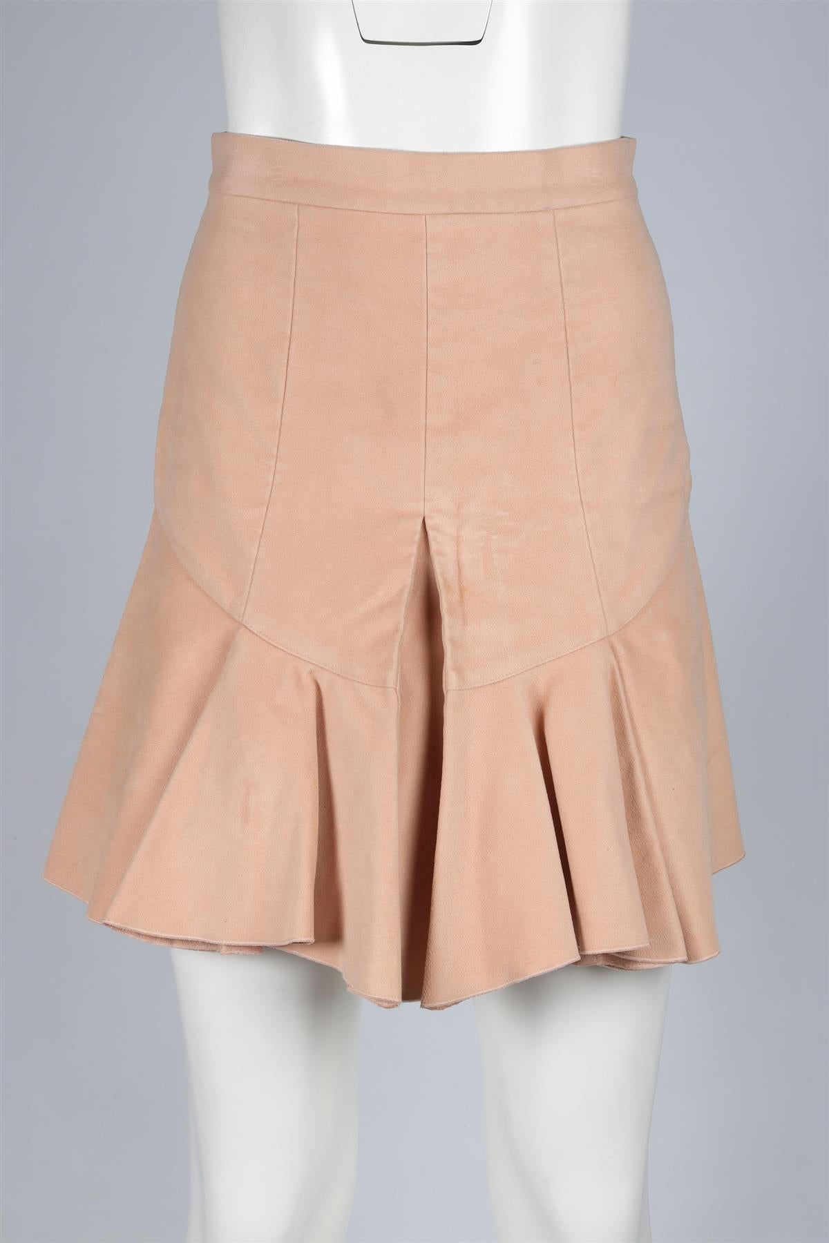 ISABEL MARANT NUDE COTTON MINI SKIRT FR 36 UK 8