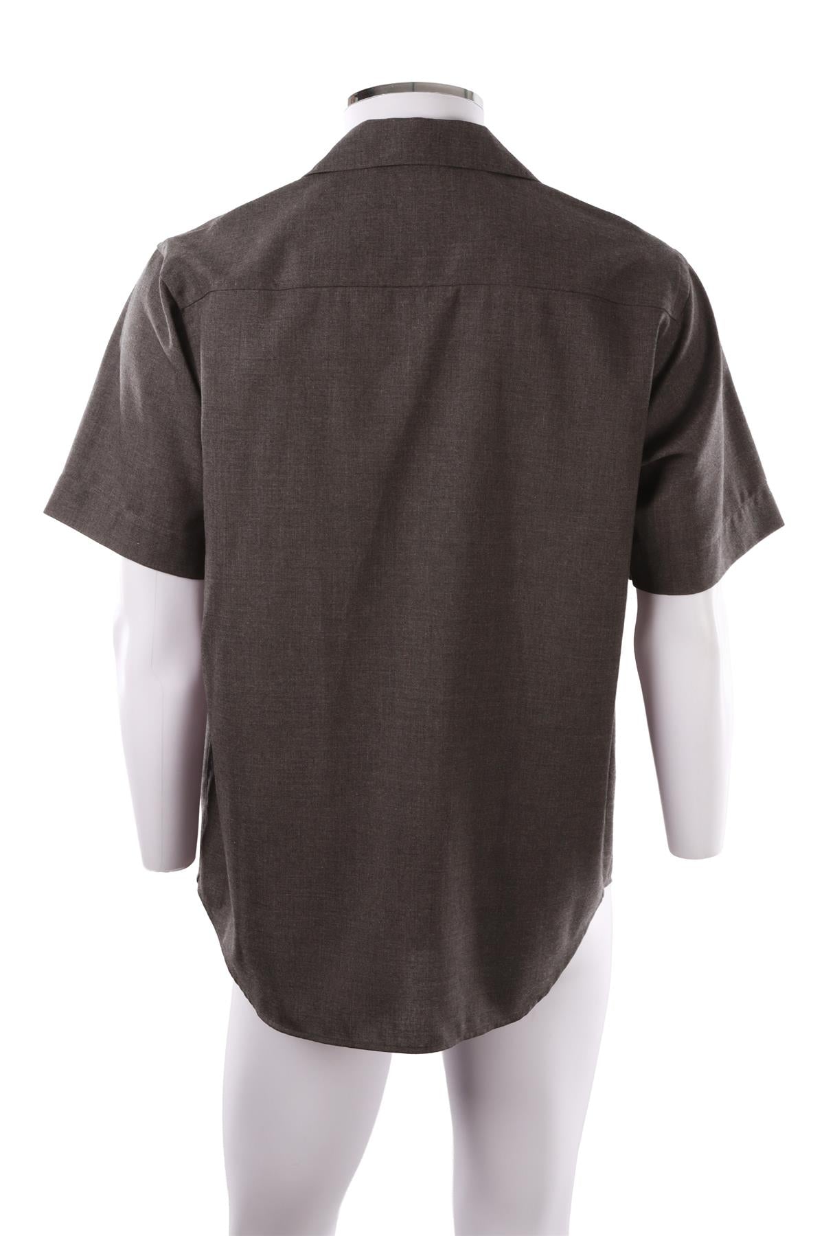 GREY MEN'S CASHMERE SHIRT