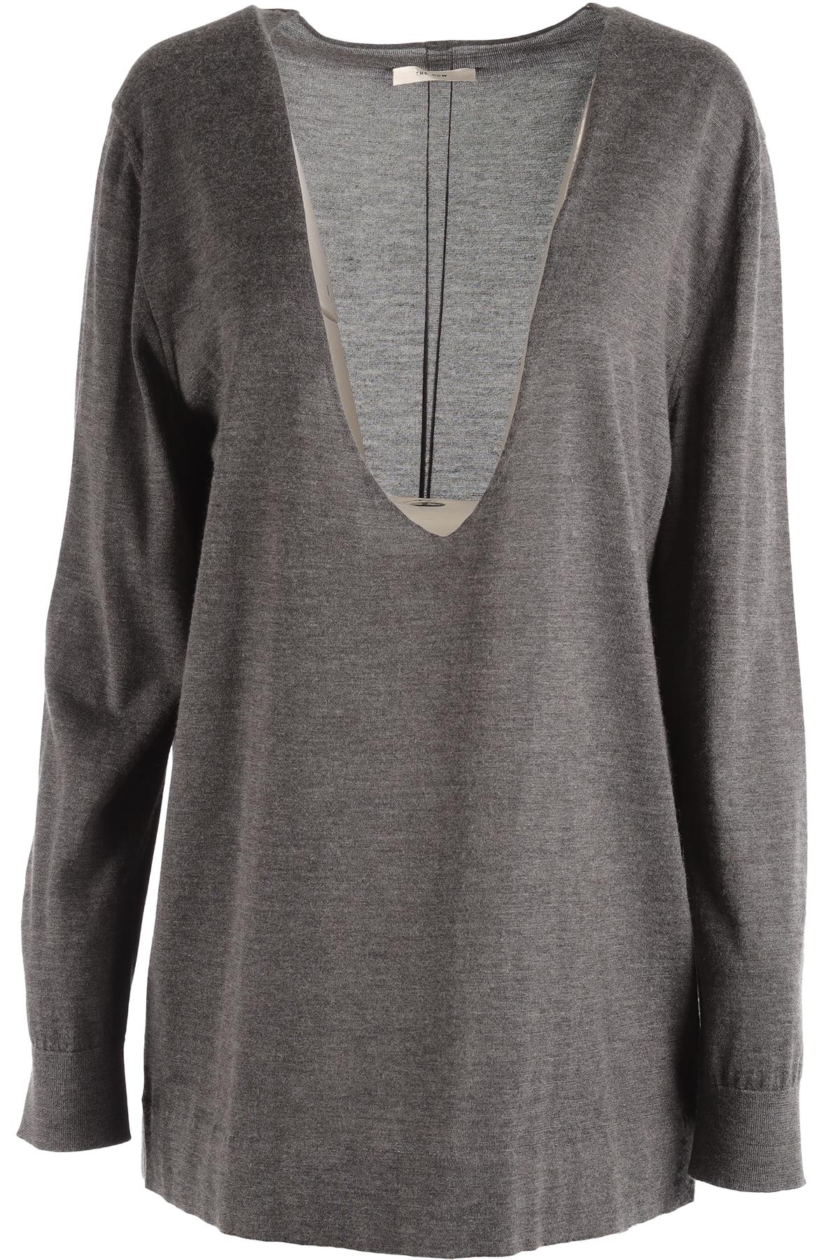 THE ROW GREY CASHMERE SWEATER MEDIUM