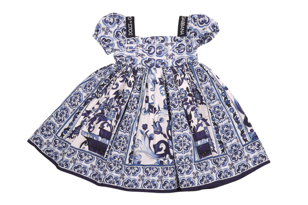 DOLCE & GABBANA BLUE BABY GIRLS DRESS 12-18 MONTHS