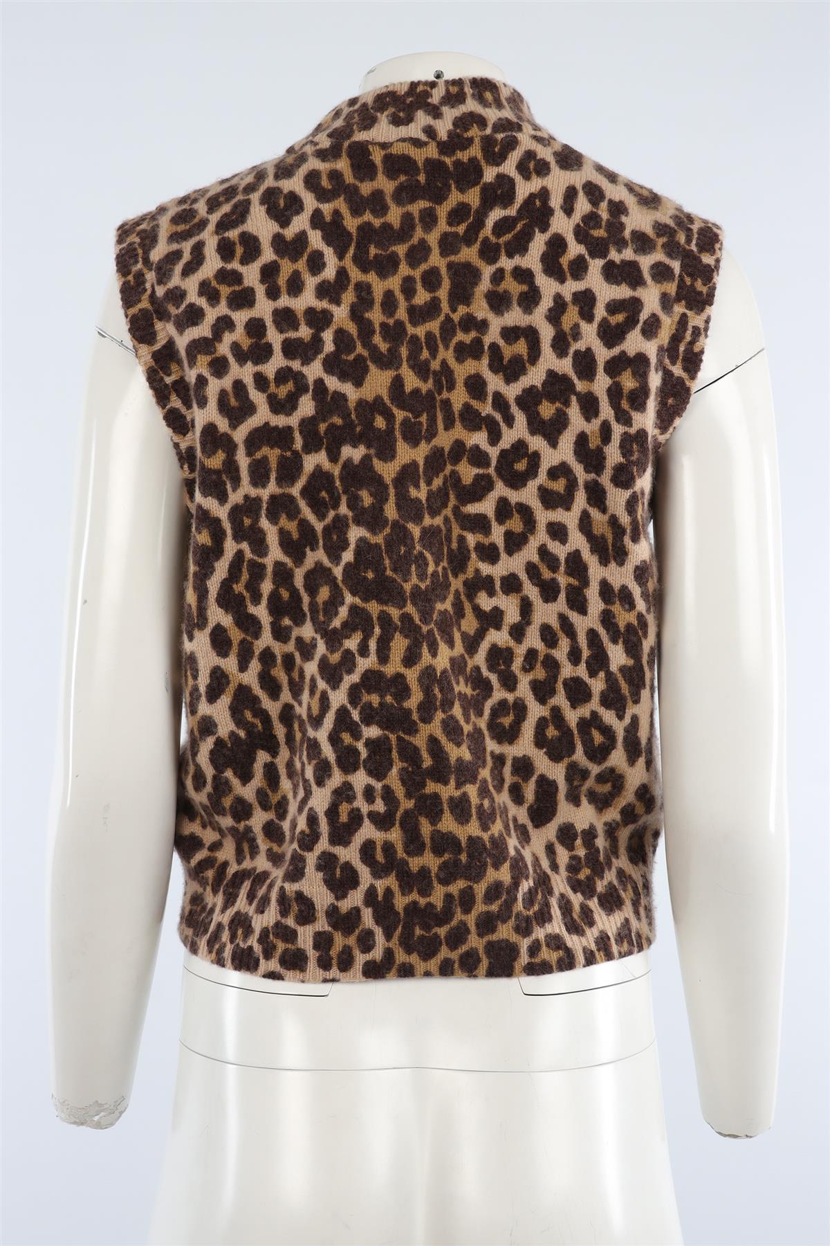 CELINE BROWN CASHMERE TOP MEDIUM