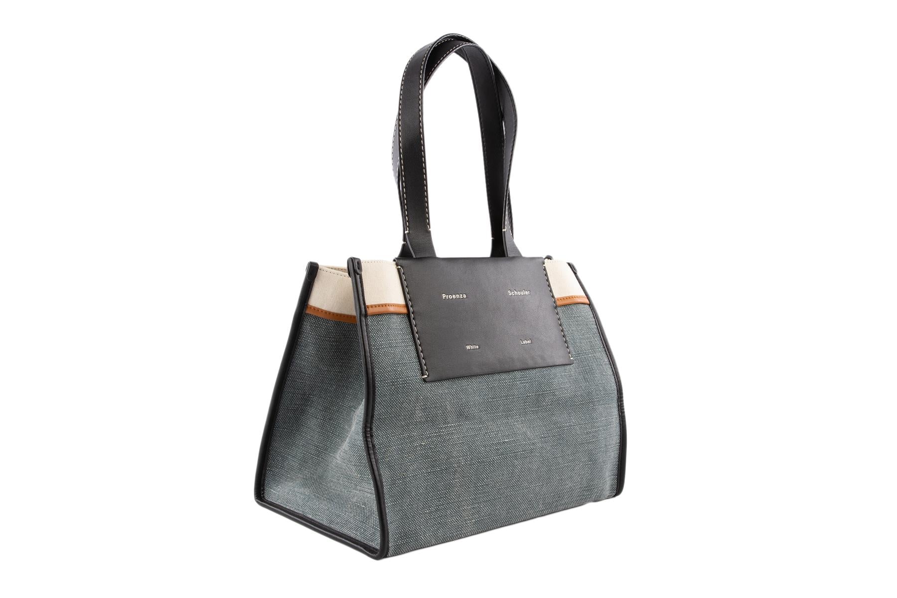 PROENZA SCHOULER WHITE LABEL MULTI MORRIS LARGE CANVAS SHOULDER BAG