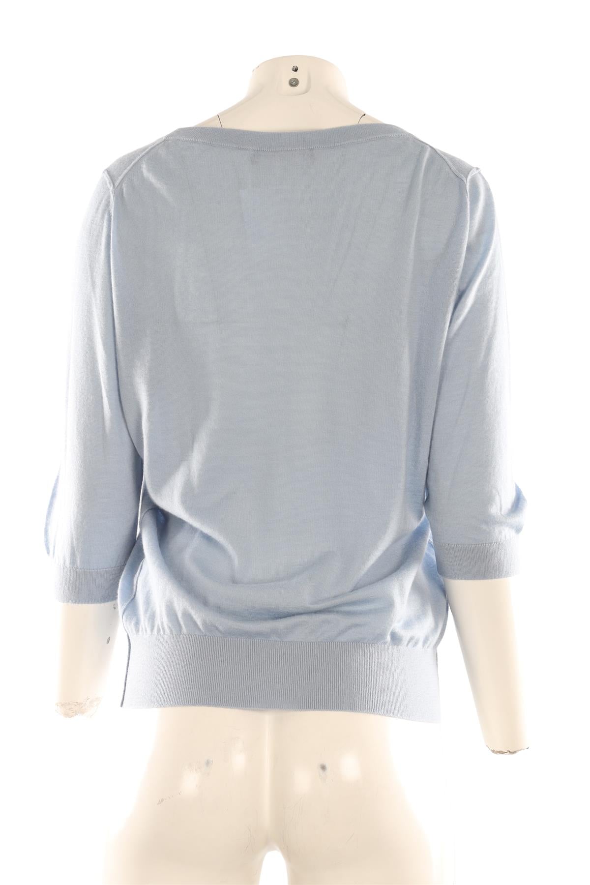 DOLCE & GABBANA BLUE CASHMERE TOP IT 46 UK 14