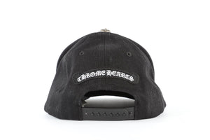 CHROME HEARTS BLACK COTTON BASEBALL CAP ONE SIZE
