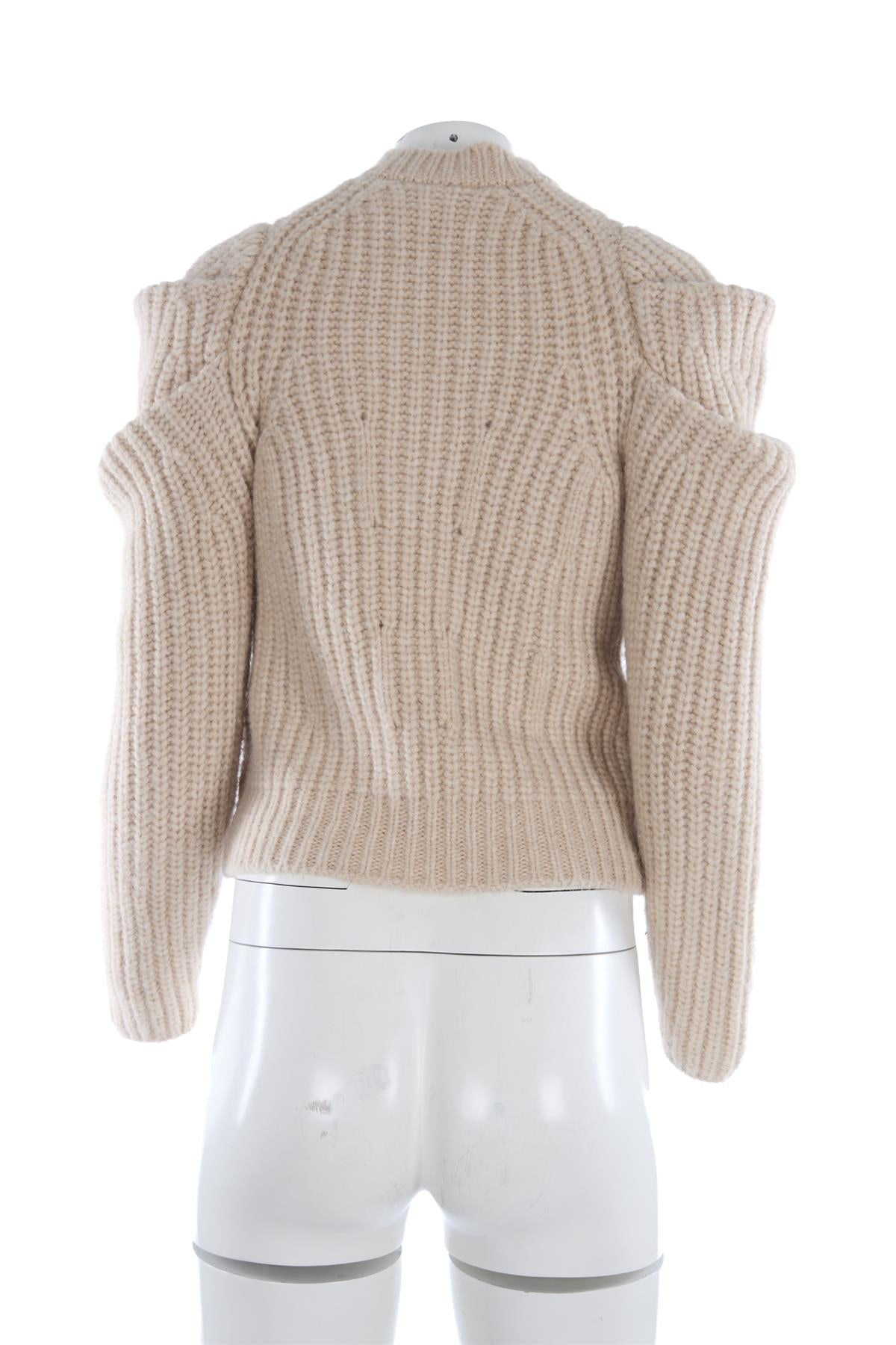 ULLA JOHNSON CREAM ALPACA SWEATER XSMALL