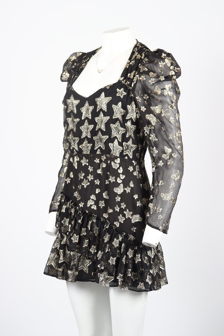 LOVESHACKFANCY SILK BLEND MINI DRESS US 8 UK 12