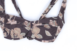 L SPACE BROWN BIKINI LARGE