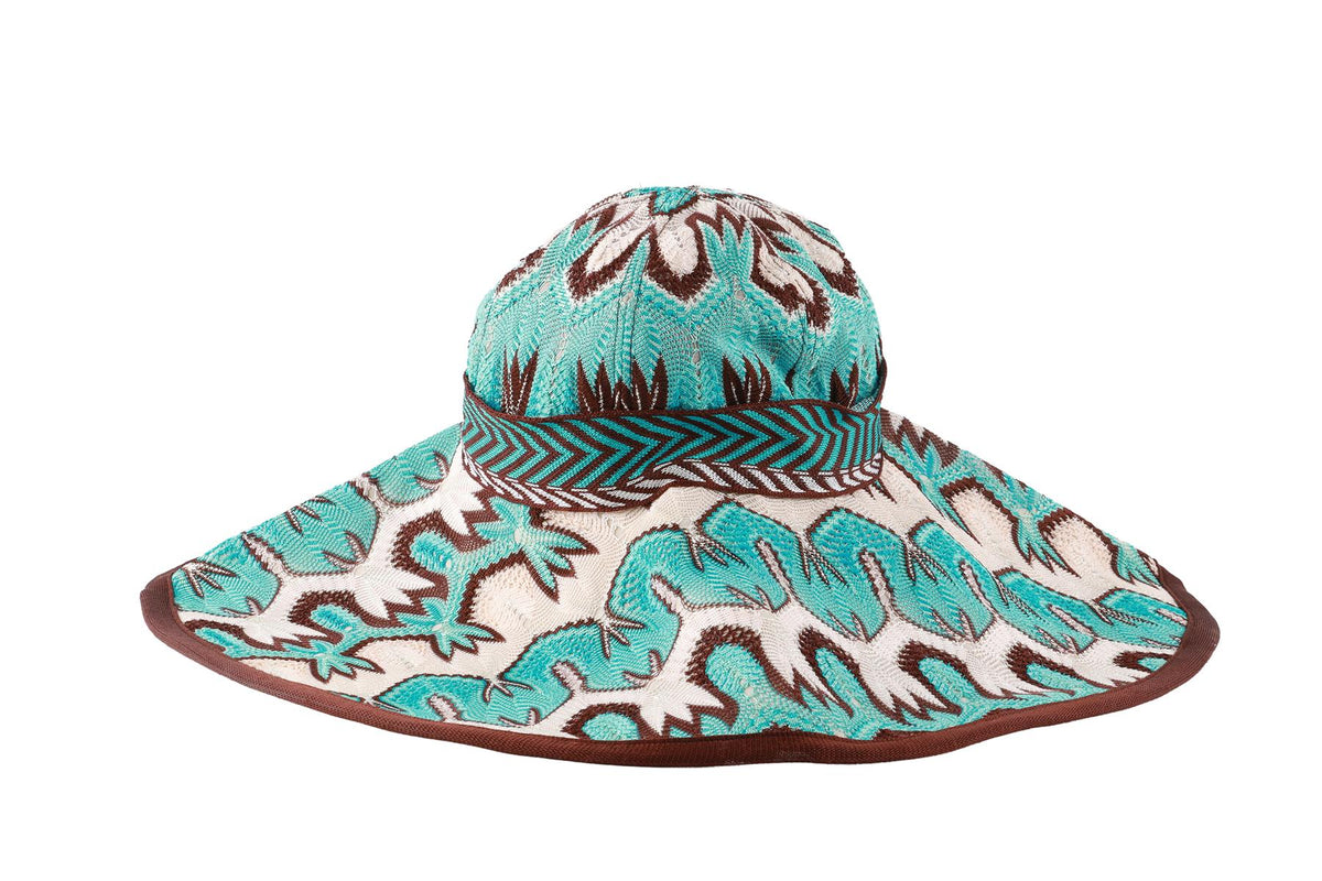 MISSONI BLUE CROCHET HAT SMALL