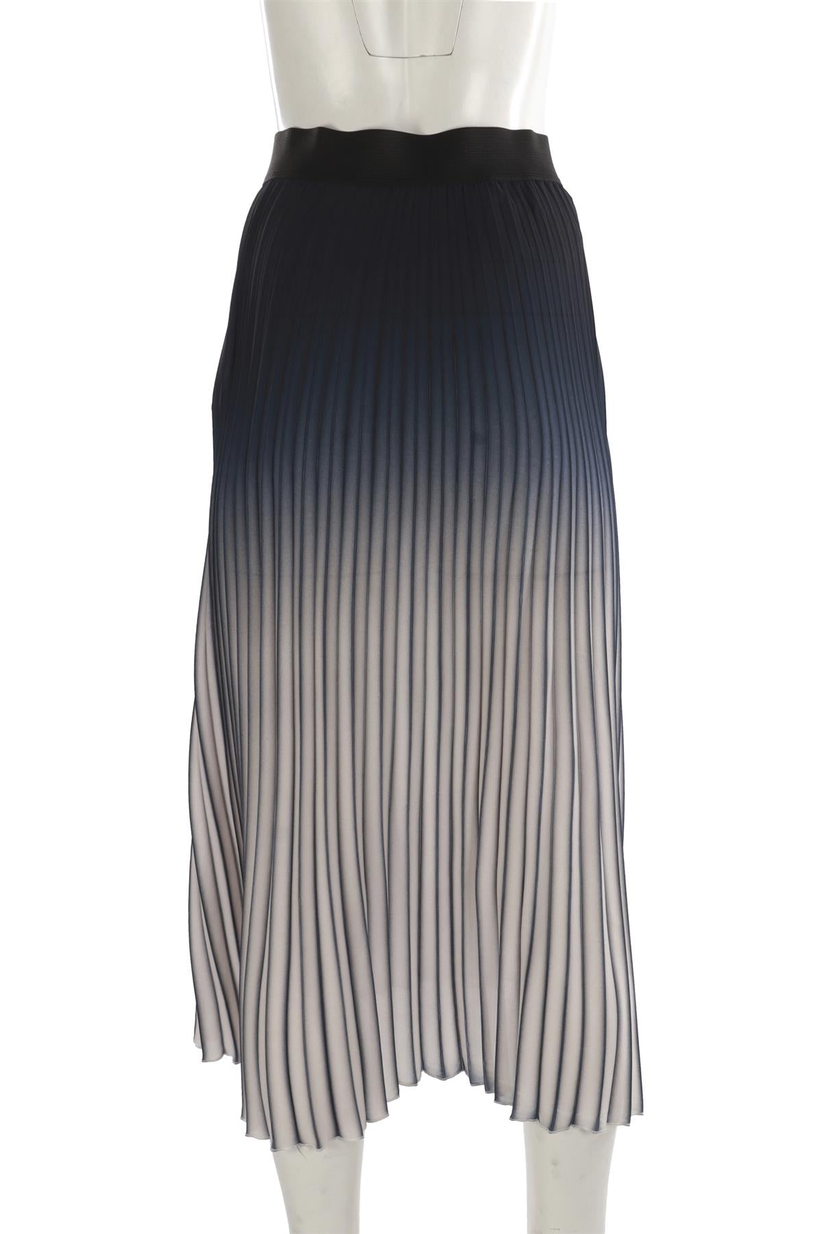 MAJE BLUE CREPE MAXI SKIRT UK 8