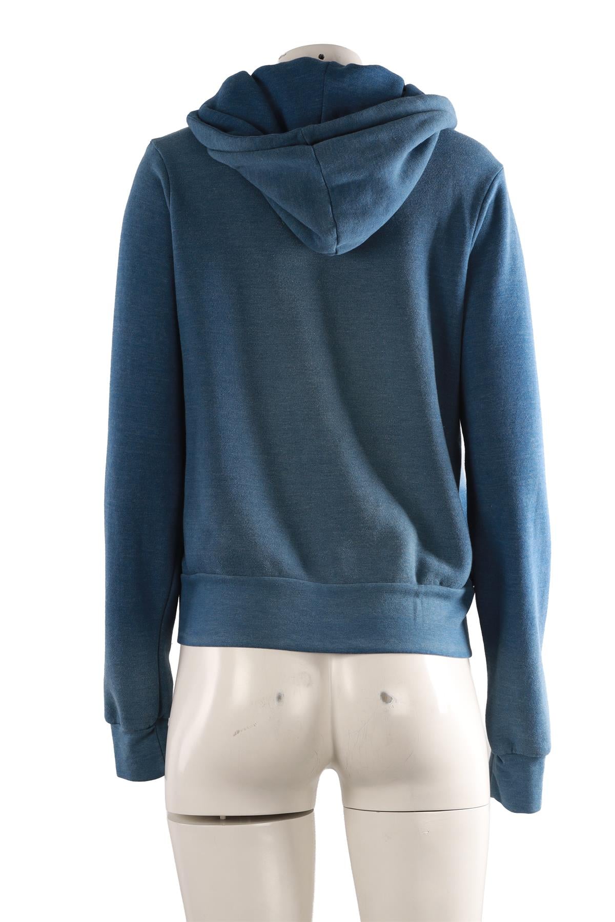 BLUE COTTON HOODIE