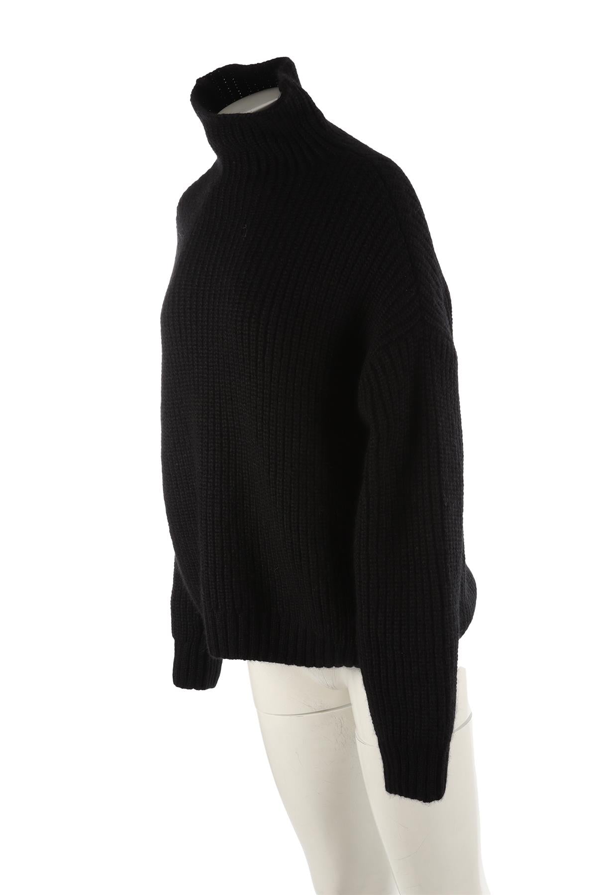 ANINE BING BLACK WOOL SWEATER SMALL